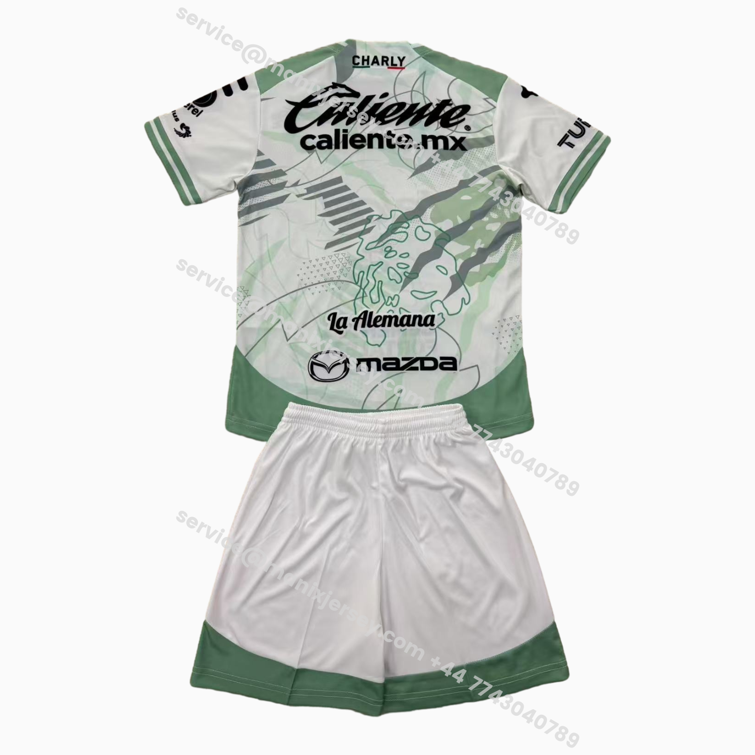 ManixJersey.com | Club León 25-26 Away Kids Kit -Customize Name, Number and Patch | Worldwide Shipping
