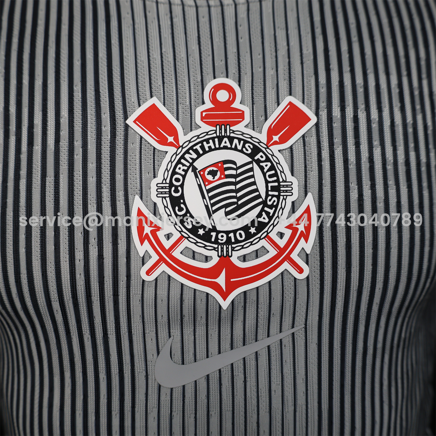 ManixJersey.com | Corinthians 25-26 Black Unsponsored Goalkeeper Jersey - Player Version -Customize Name, Number and Patch | Worldwide Shipping