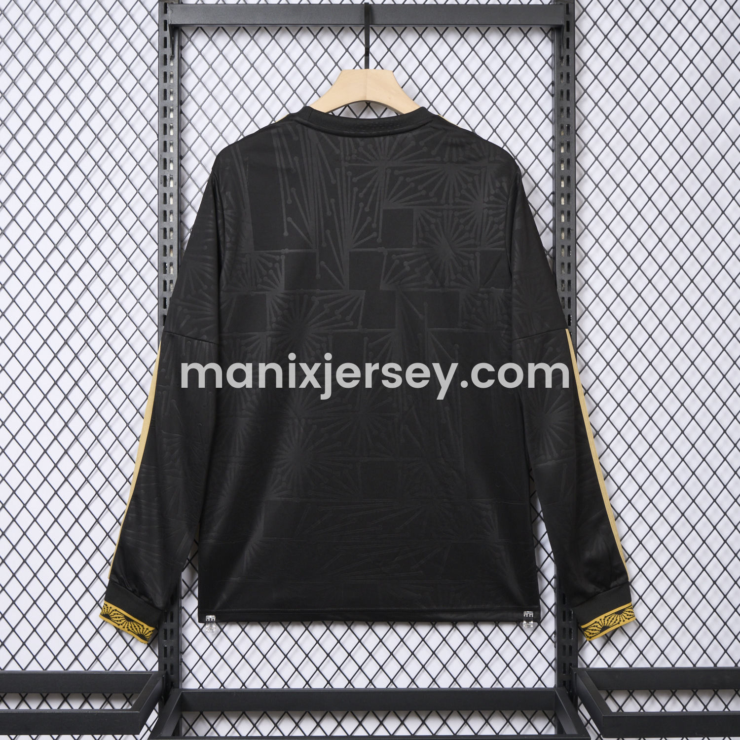 ManixJersey.com | Mexico 2025 Gold Cup Black Long Sleeves Jersey - Fans Version -Customize Name, Number and Patch | Worldwide Shipping