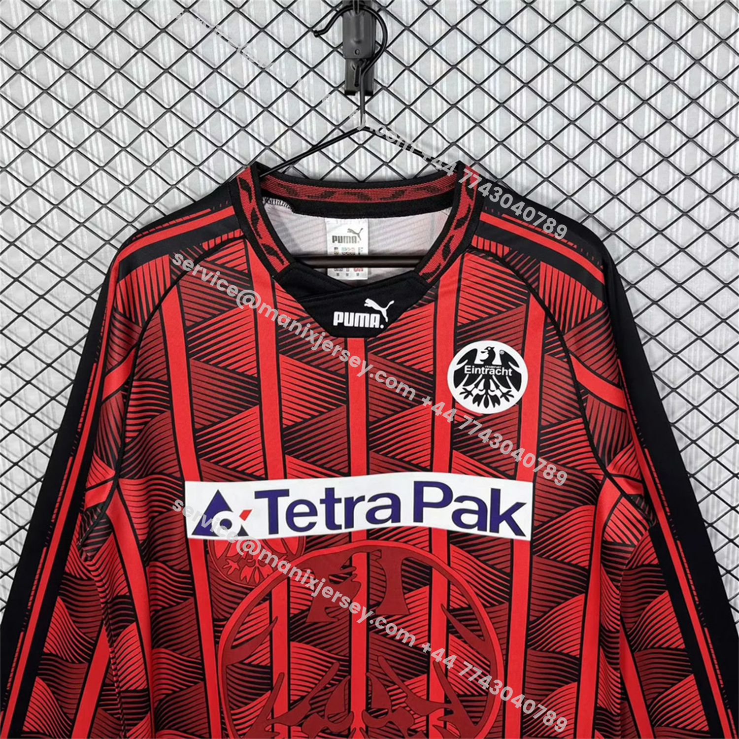 ManixJersey.com | Retro Frankfurt 1995-96 Home Long Sleeves Jersey -Customize Name, Number and Patch | Worldwide Shipping