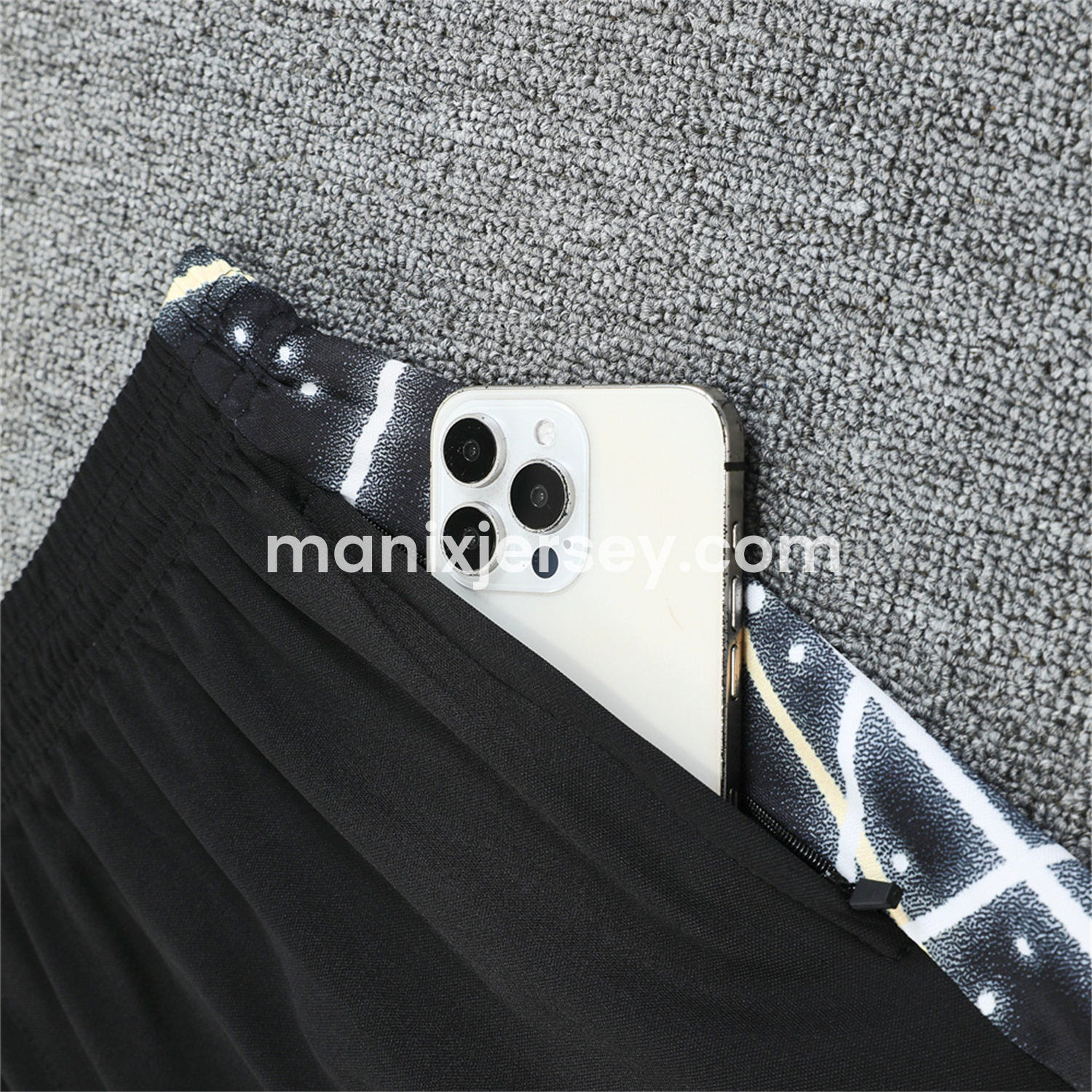 ManixJersey.com | C.H.E.L.S.E.A 25-26 Short-Sleeve Training Set - Yellow Fluorescent Rays Black Top & Black Shorts -Customize Name, Number and Patch | Worldwide Shipping