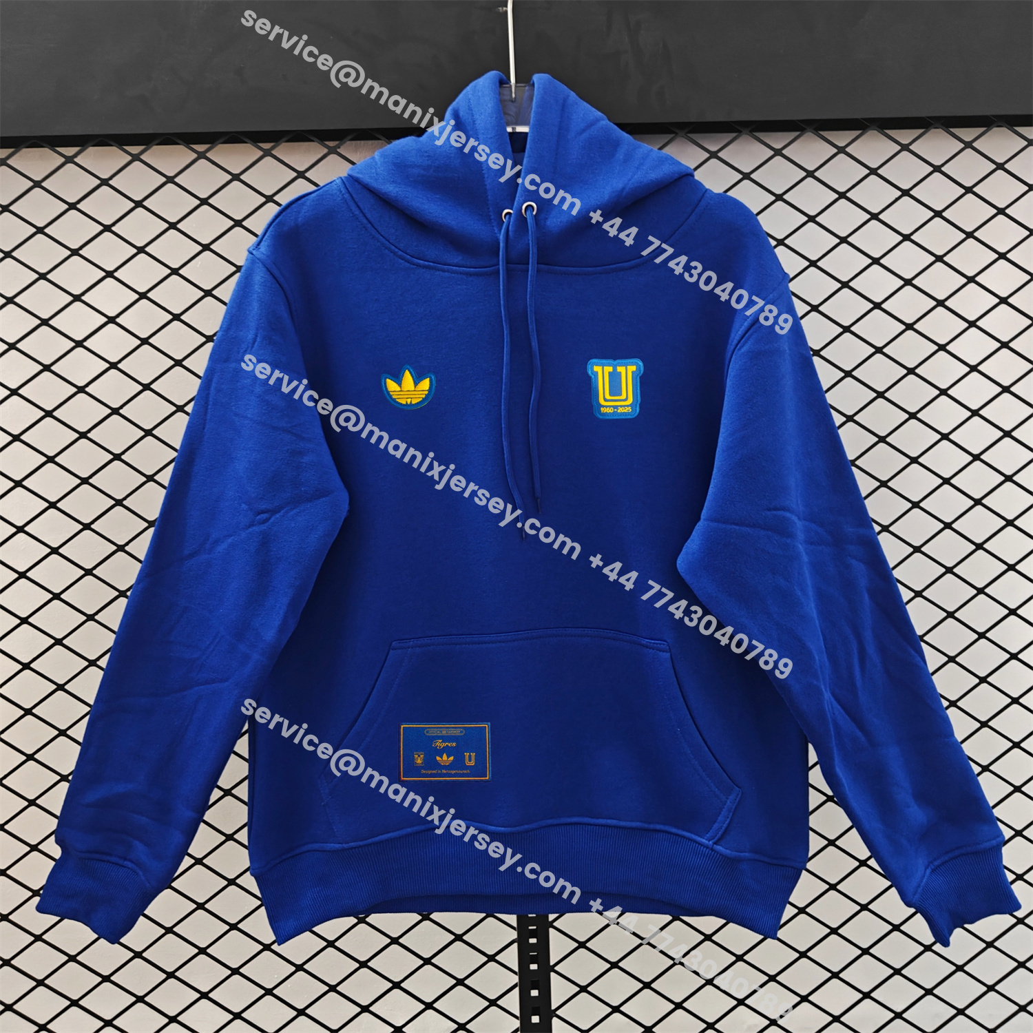 ManixJersey.com | Tigres UANL 25-26 Originals Terrace Icon Unisex Pullover Hoodie -Customize Name, Number and Patch | Worldwide Shipping