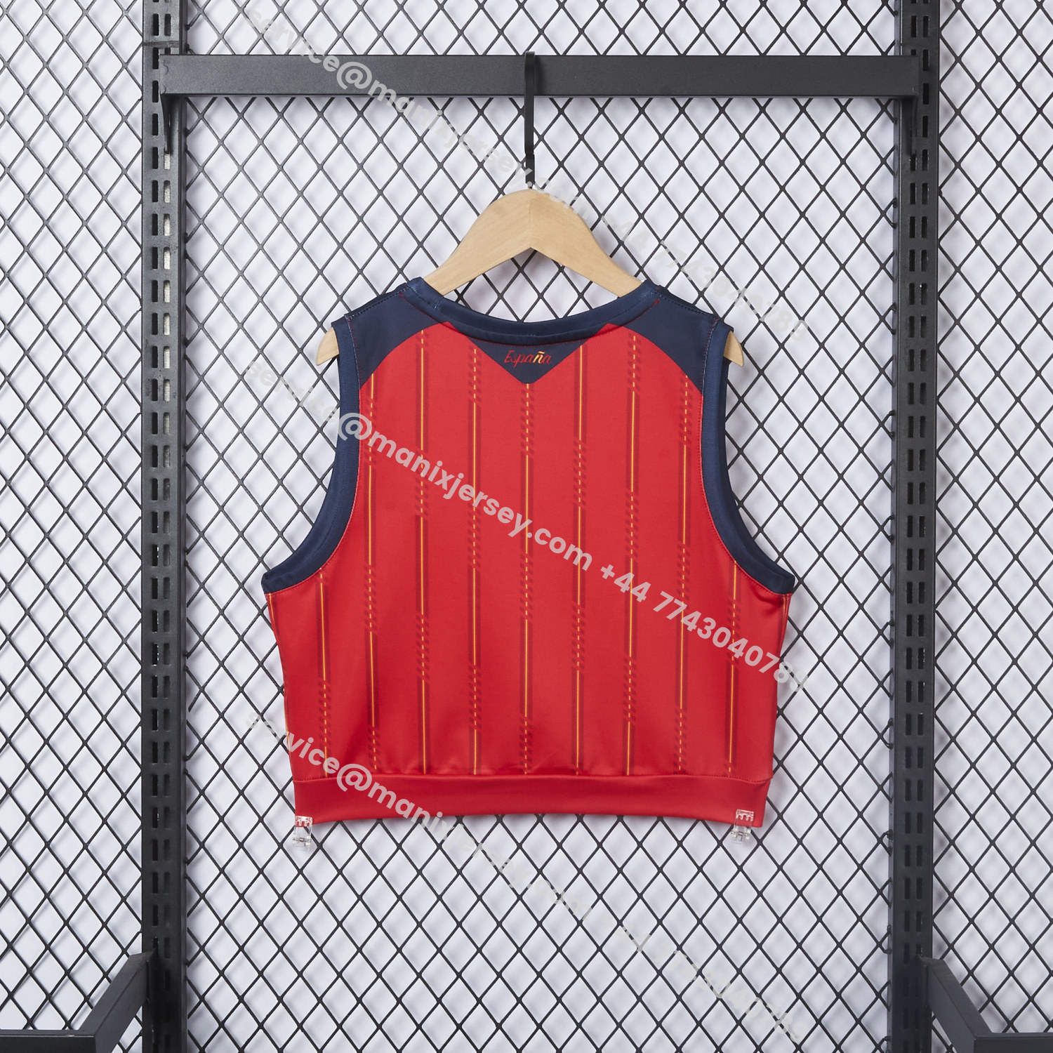 ManixJersey.com | Women's Spain 2026 Home Yoga Vest -Customize Name, Number and Patch | Worldwide Shipping