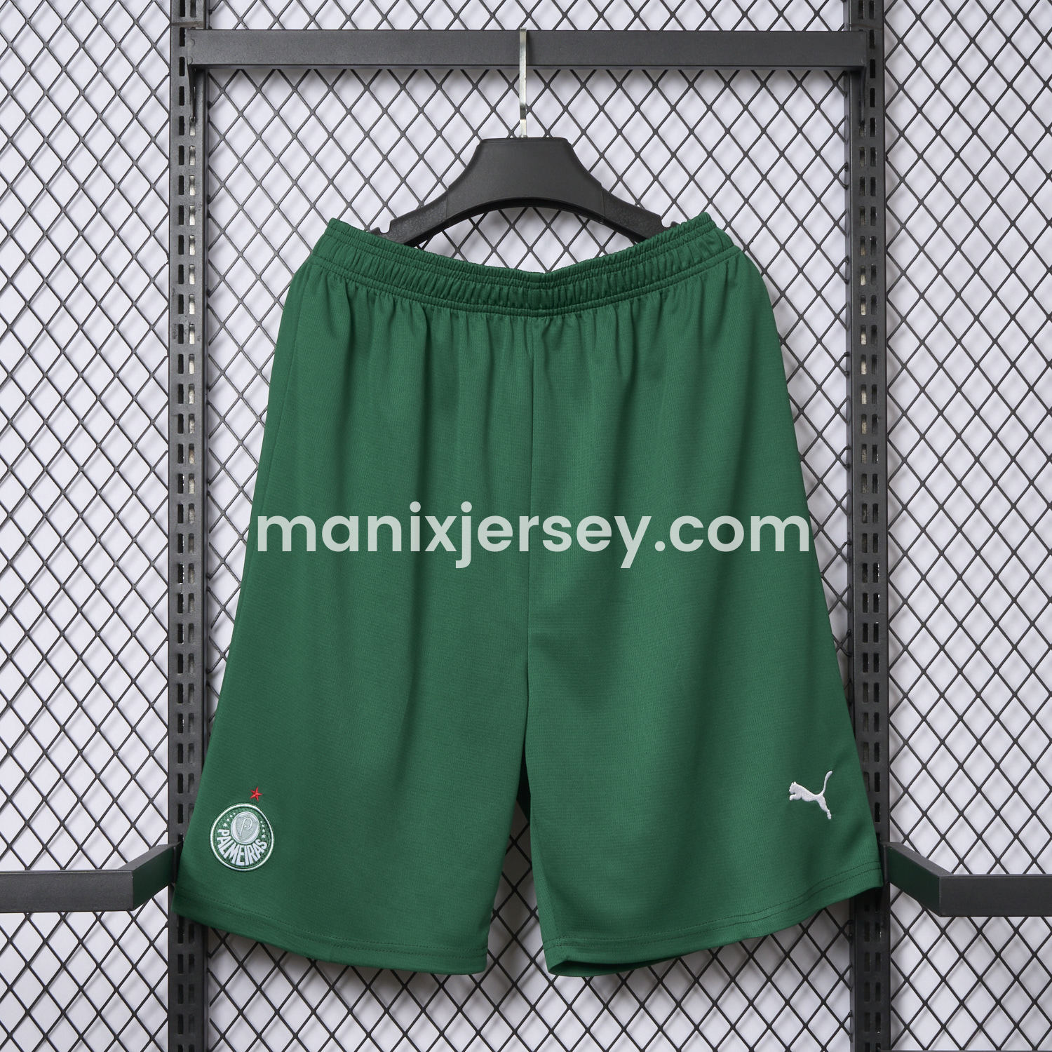 ManixJersey.com | Palmeiras 25-26 Green Away Shorts - Fans Version -Customize Name, Number and Patch | Worldwide Shipping