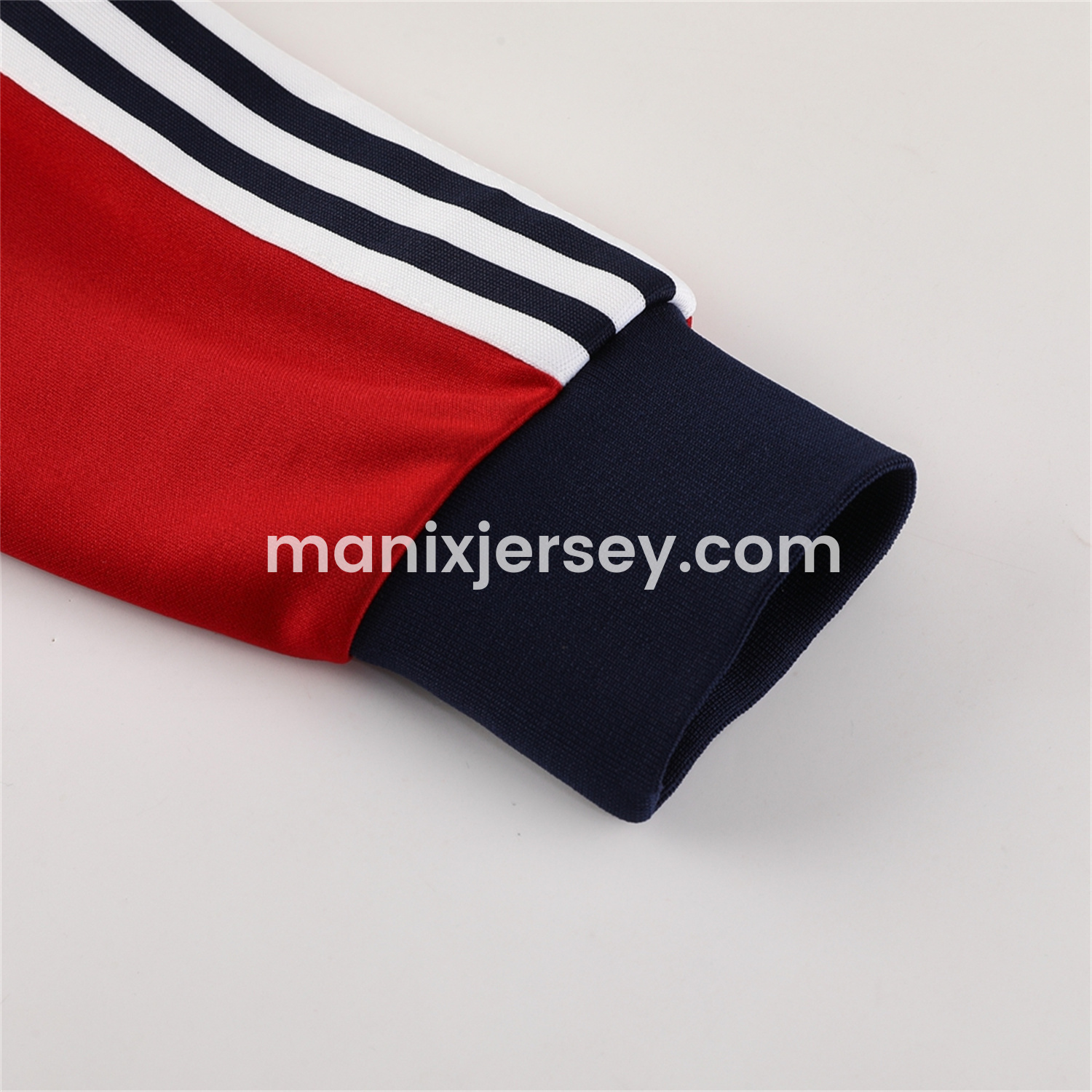 ManixJersey.com | Arsenal 24-25 Throwback Jacket Training Tracksuit - Red Jackets & Blue Pants -Customize Name, Number and Patch | Worldwide Shipping