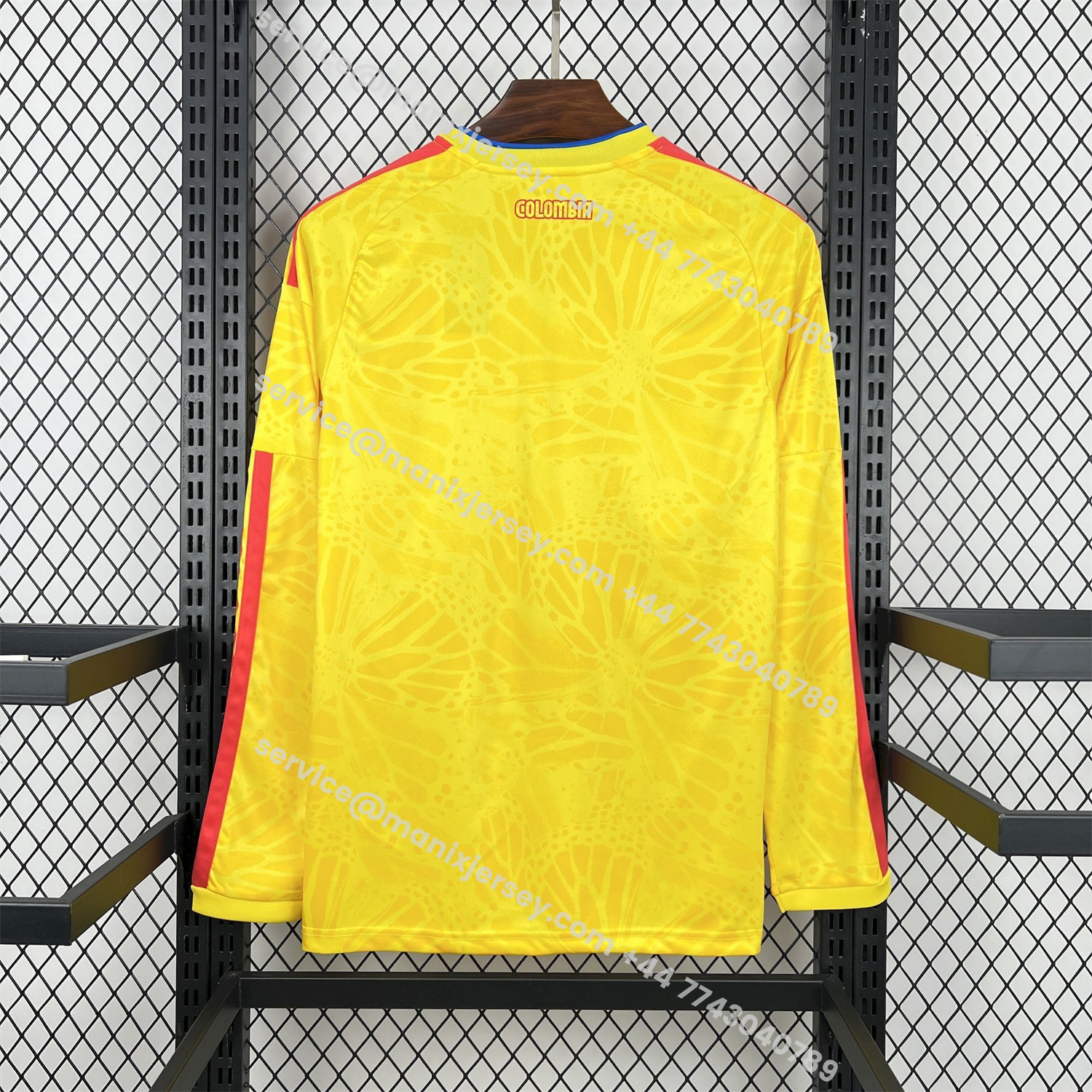 ManixJersey.com | Colombia 2026 Home Long Sleeves Jersey - Fans Version -Customize Name, Number and Patch | Worldwide Shipping