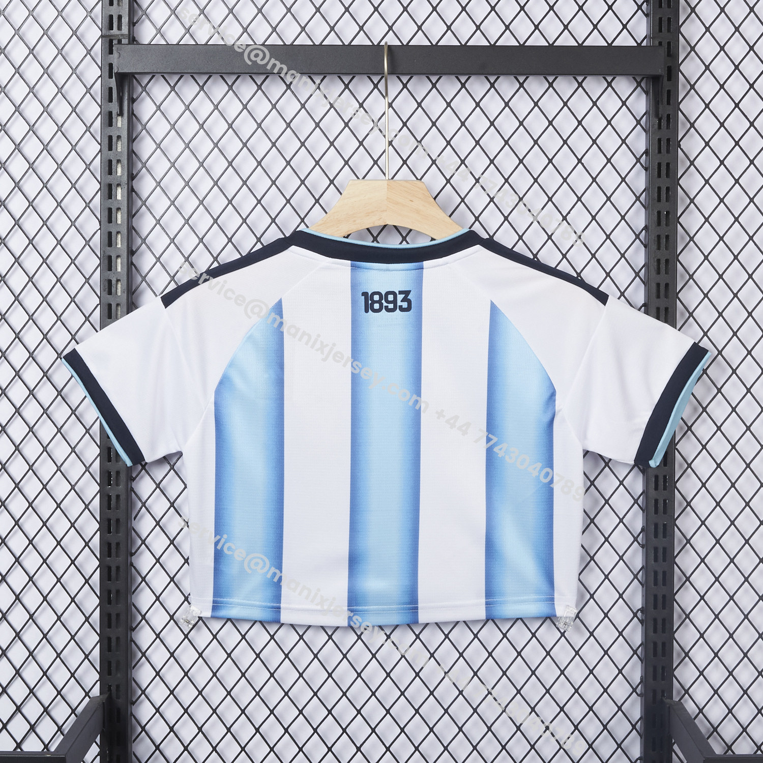 ManixJersey.com | Women's Argentina 2026 Home Cropped Jersey -Customize Name, Number and Patch | Worldwide Shipping