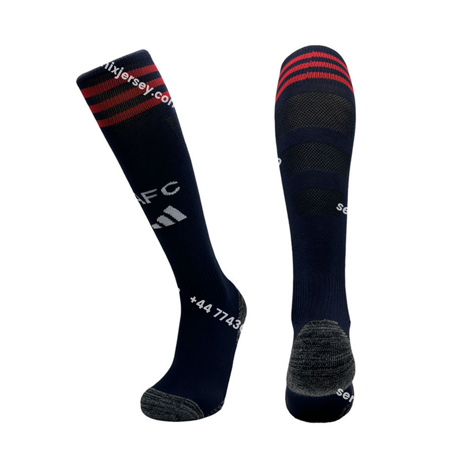 ManixJersey.com | Arsenal 25-26 Away Socks - Black -Customize Name, Number and Patch | Worldwide Shipping