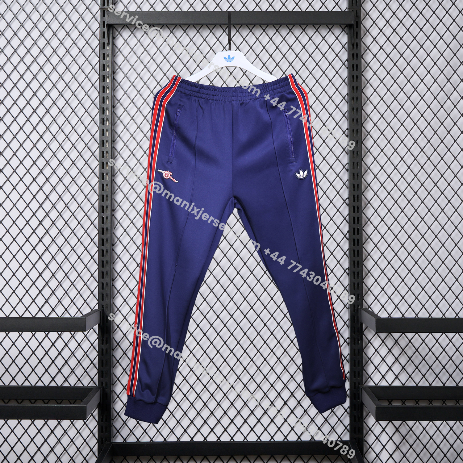 ManixJersey.com | Arsenal 25-26 Red Lines Training Set - Purple Top and Purple Pants -Customize Name, Number and Patch | Worldwide Shipping