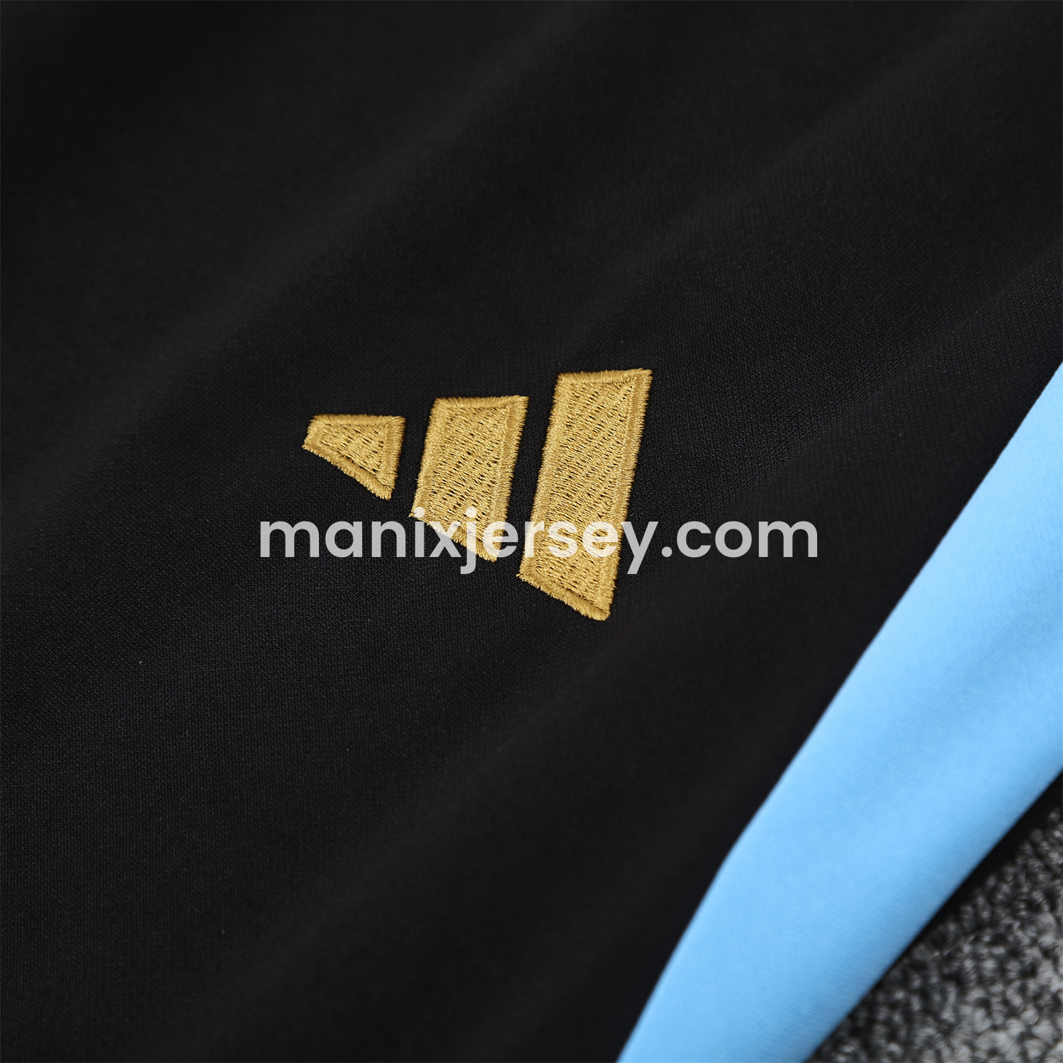 ManixJersey.com | Argentina 24-25 Three-Stars Training Hoodie Set - Black Top and Pants -Customize Name, Number and Patch | Worldwide Shipping