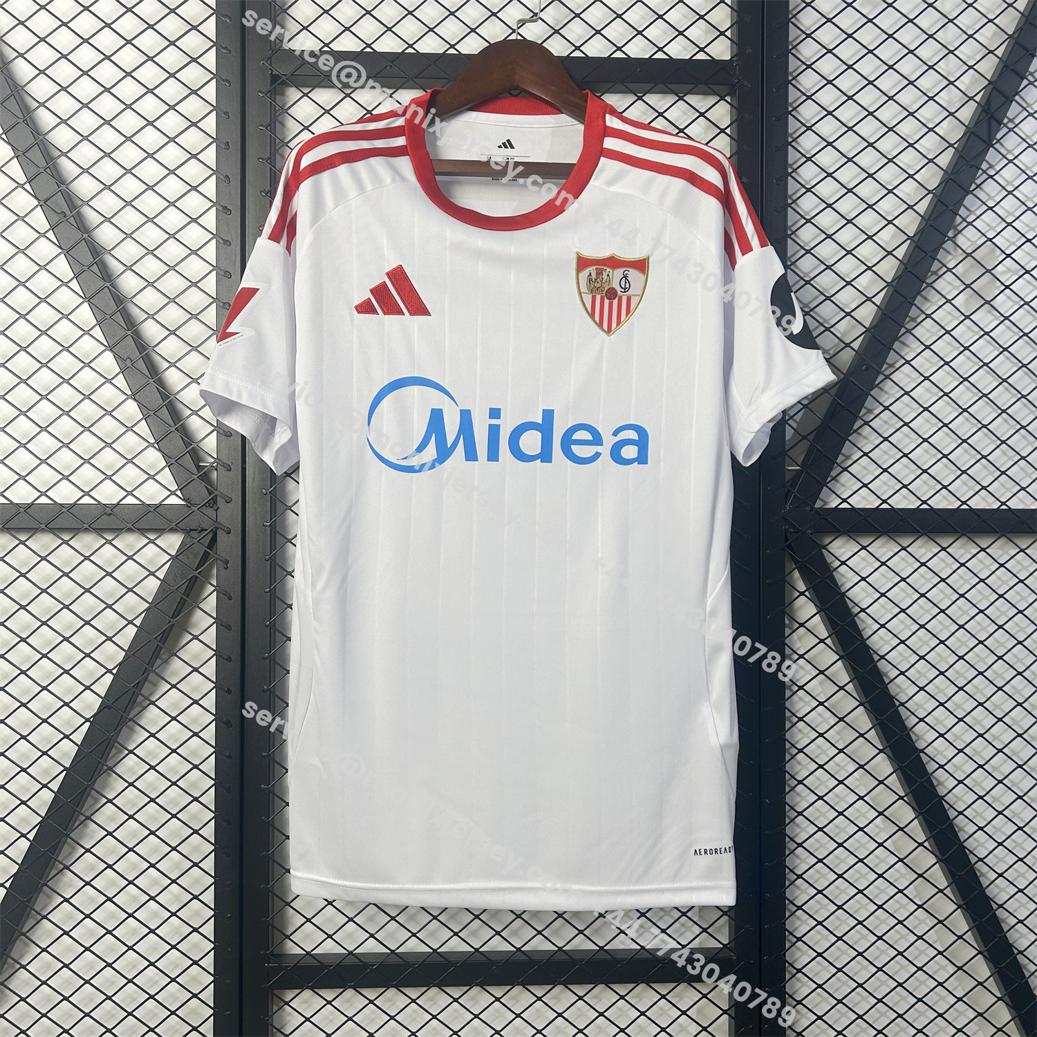 ManixJersey.com | Sevilla 25-26 Home White Jersey - Fans Version -Customize Name, Number and Patch | Worldwide Shipping