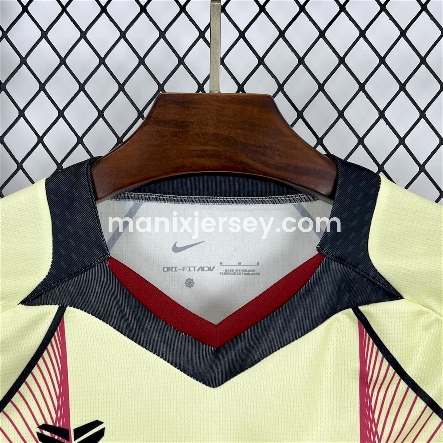 ManixJersey.com | Barcelona 25-26 T90 Red Lines Yellow Special Jersey - Fans Version -Customize Name, Number and Patch | Worldwide Shipping