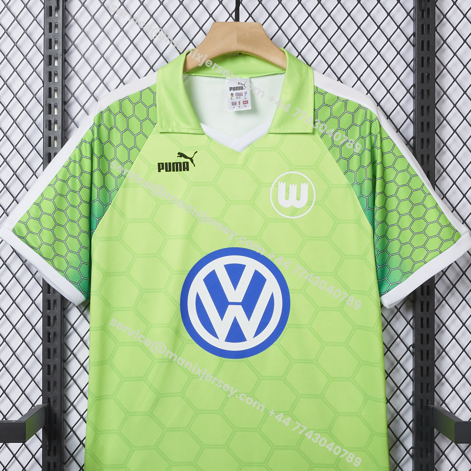 ManixJersey.com | Retro Wolfsburg 1997-98 Home Jersey -Customize Name, Number and Patch | Worldwide Shipping
