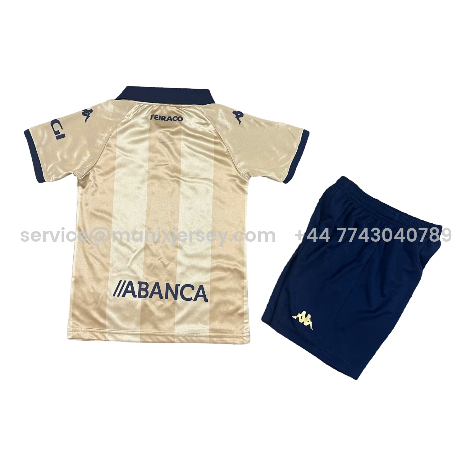 ManixJersey.com | Deportivo de La Coruña 24-25 25th Anniversary of La Liga Triumph Kids Kit -Customize Name, Number and Patch | Worldwide Shipping
