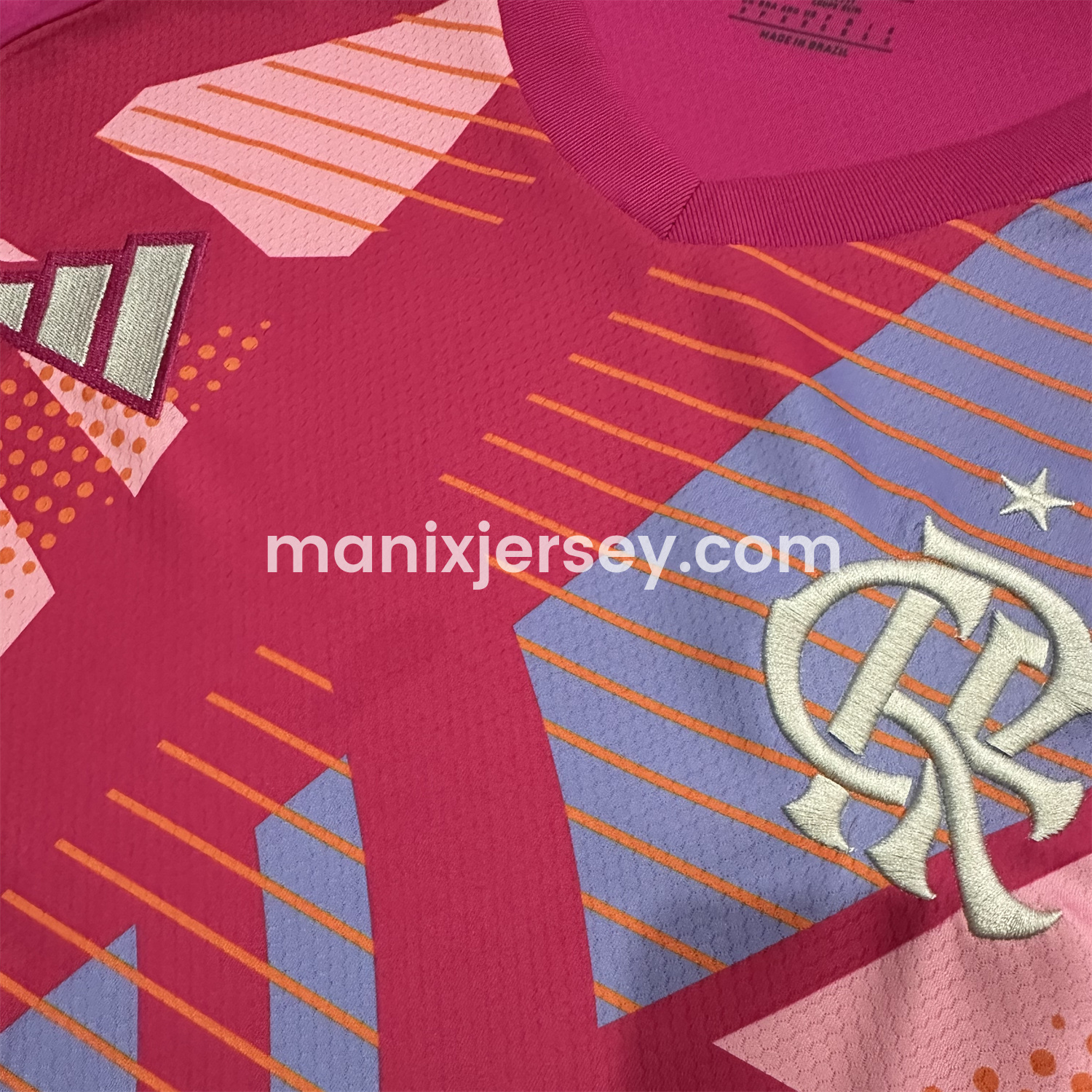 ManixJersey.com | Flamengo 25-26 Pink Goalkeeper Jersey - Fans Version -Customize Name, Number and Patch | Worldwide Shipping