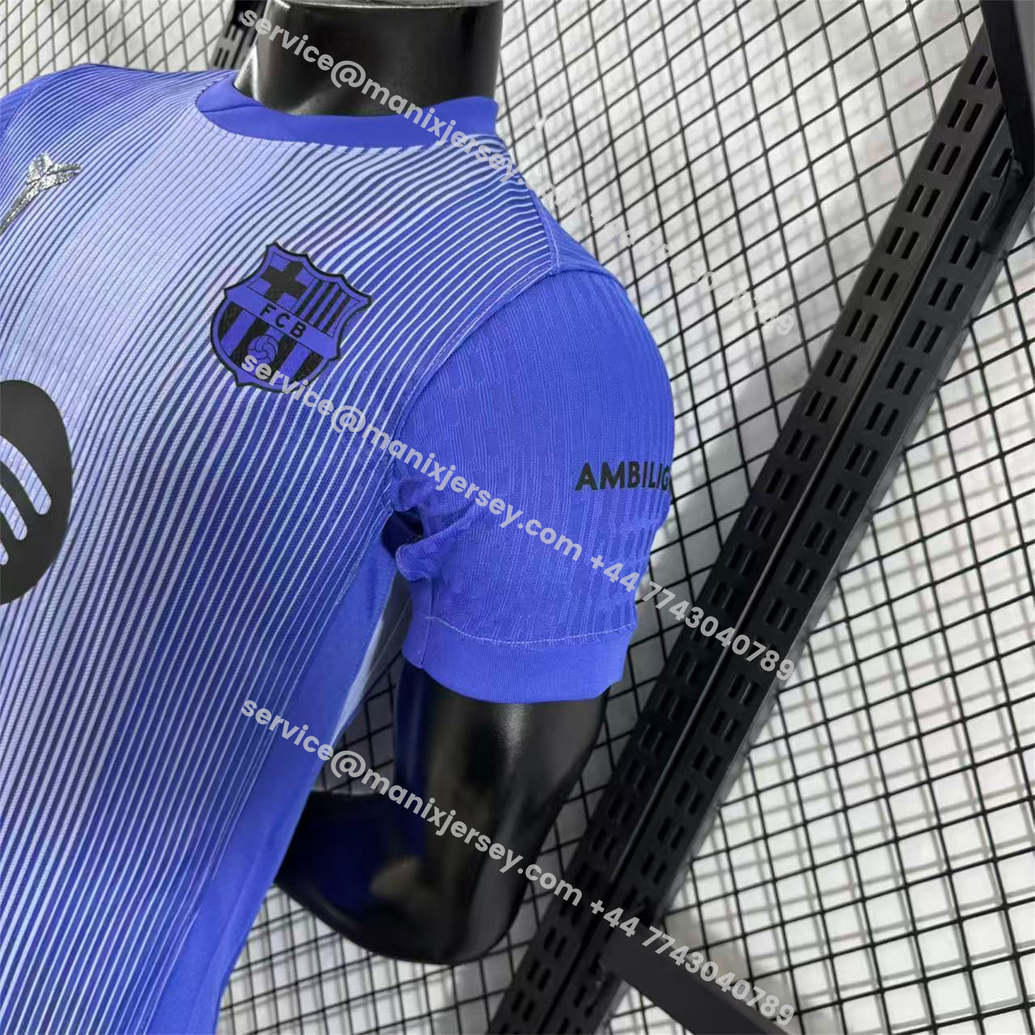 ManixJersey.com | Barcelona 25-26 Purple Gradient Pre-Match Training Jersey - Player Version -Customize Name, Number and Patch | Worldwide Shipping