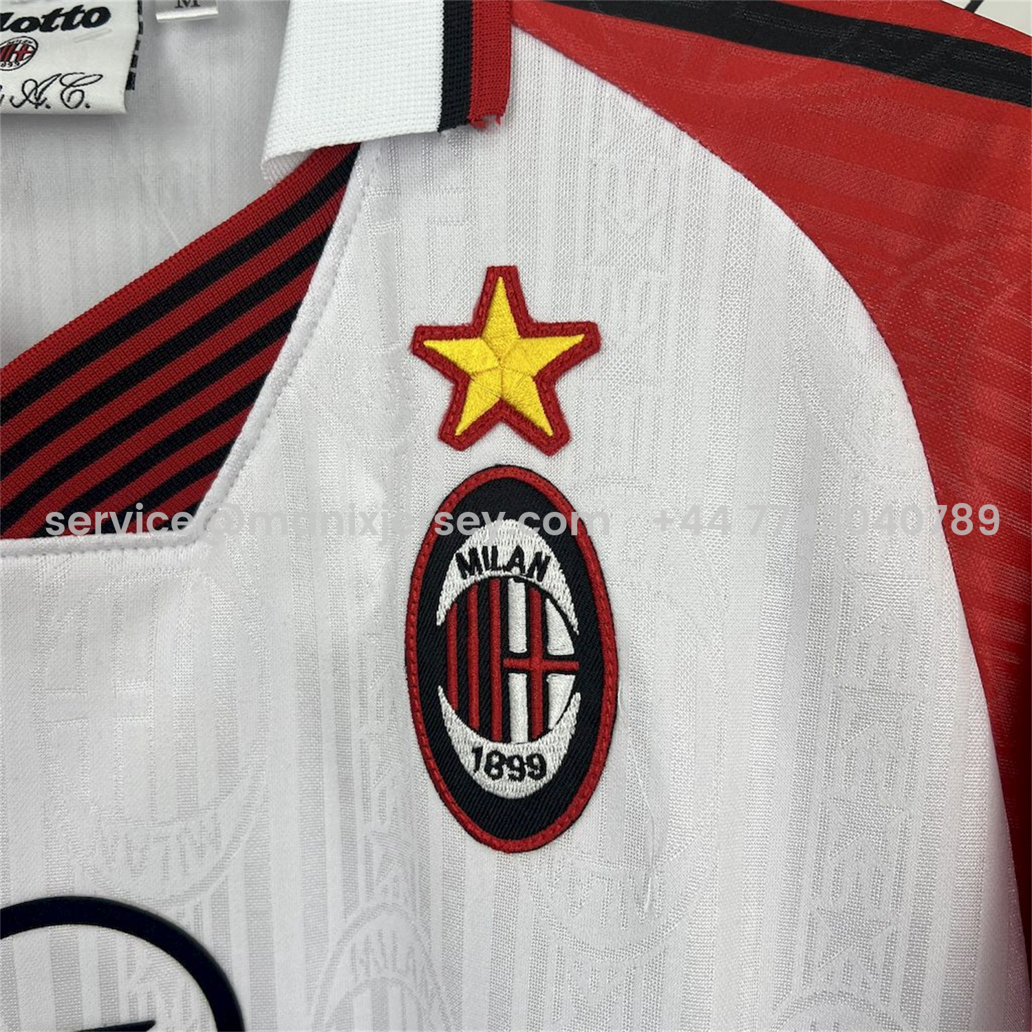 ManixJersey.com | Retro AC Milan 1997-98 White Special Jersey -Customize Name, Number and Patch | Worldwide Shipping