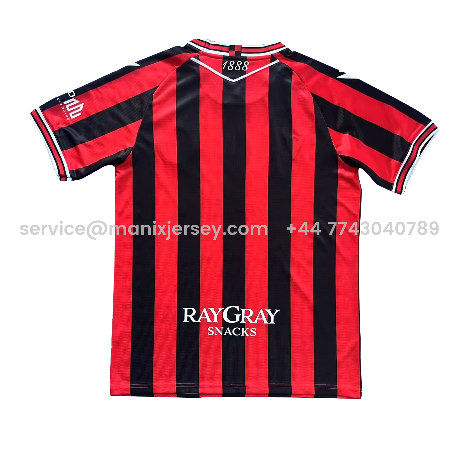 ManixJersey.com | Walsall 25-26 Home Jersey - Fans Version -Customize Name, Number and Patch | Worldwide Shipping