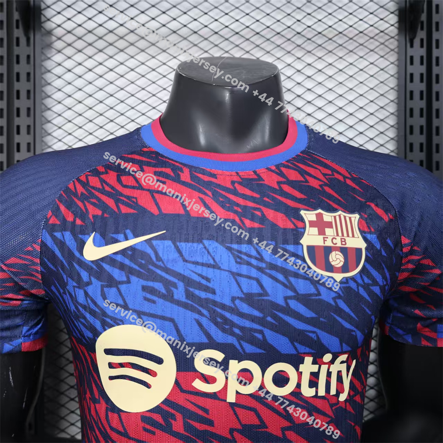 ManixJersey.com | Barcelona 25-26 Red And Blue Surround Special Jersey - Player Version -Customize Name, Number and Patch | Worldwide Shipping