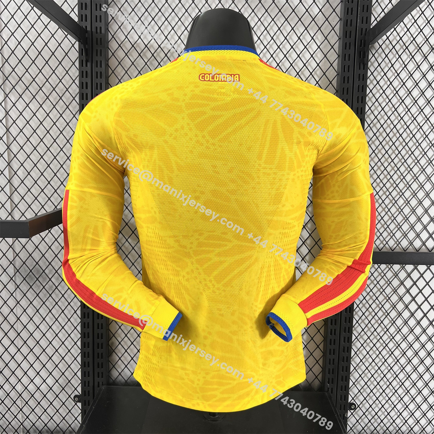 ManixJersey.com | Colombia 2026 Home Long Sleeves Jersey (Leaked Version) - Player Version -Customize Name, Number and Patch | Worldwide Shipping