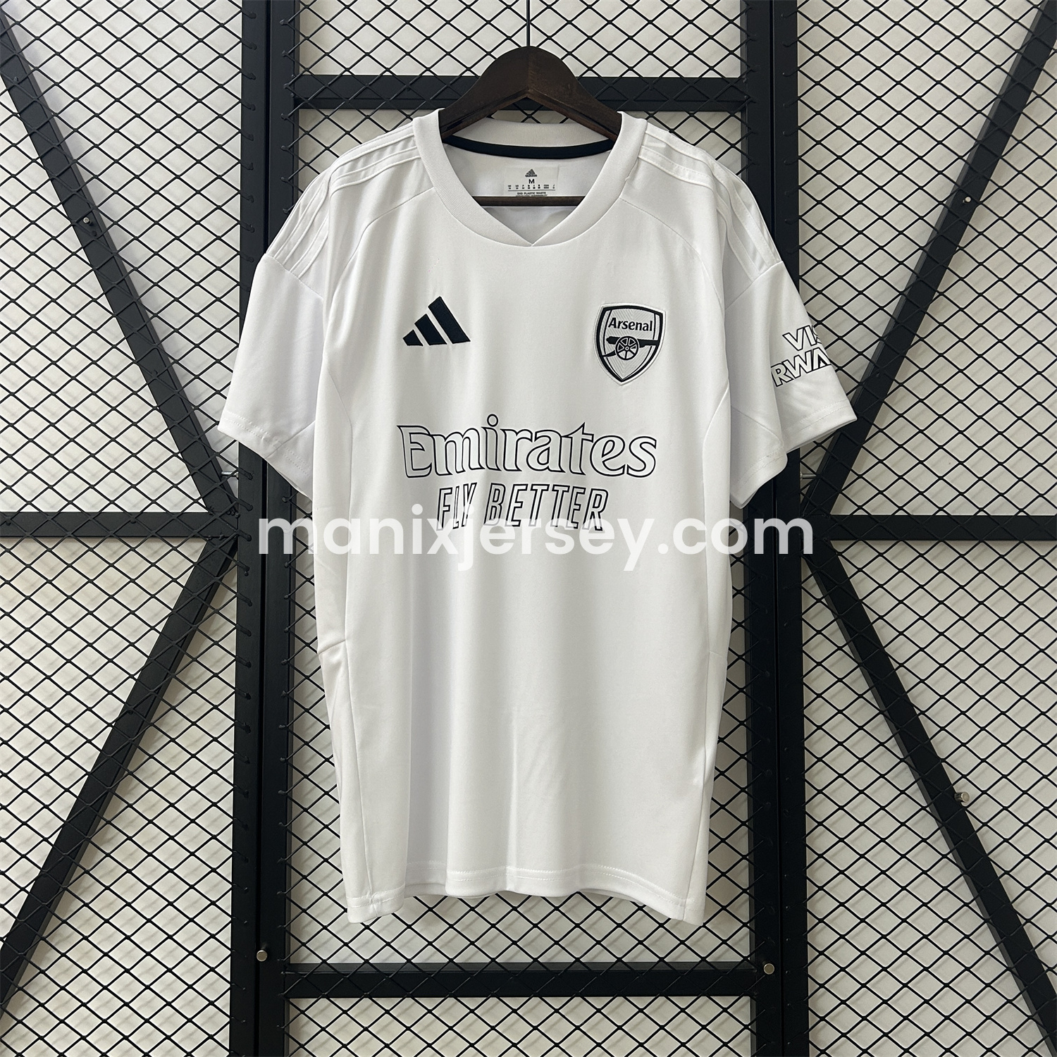 ManixJersey.com | Arsenal 24-25 No More Red White Special Edition Jersey - Fans Version -Customize Name, Number and Patch | Worldwide Shipping