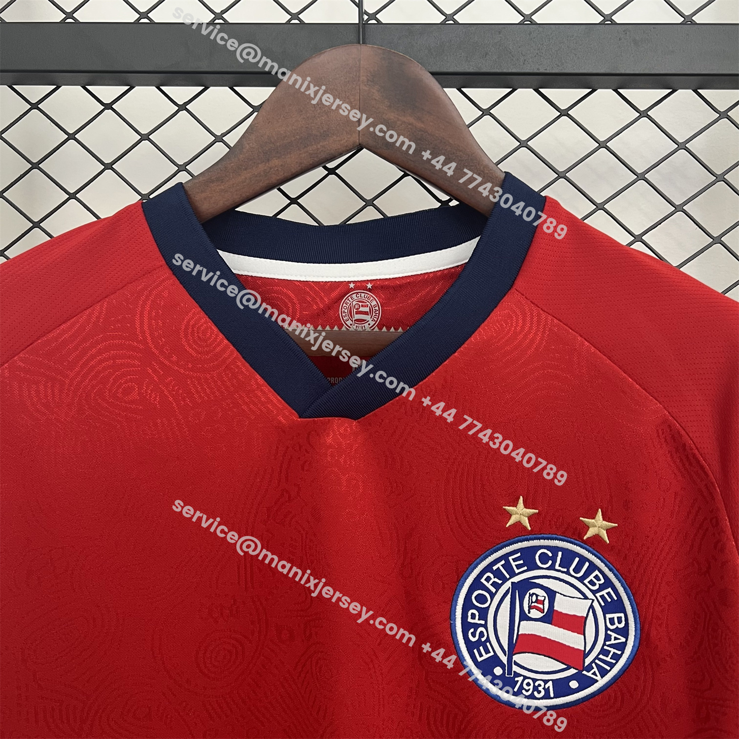 ManixJersey.com | Bahia 25-26 Goalkeeper Red Jersey - Fans Version -Customize Name, Number and Patch | Worldwide Shipping