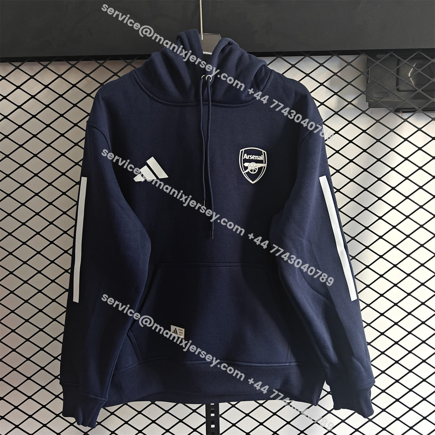 ManixJersey.com | Arsenal 25-26 Home Unisex Pullover Hoodie -Customize Name, Number and Patch | Worldwide Shipping