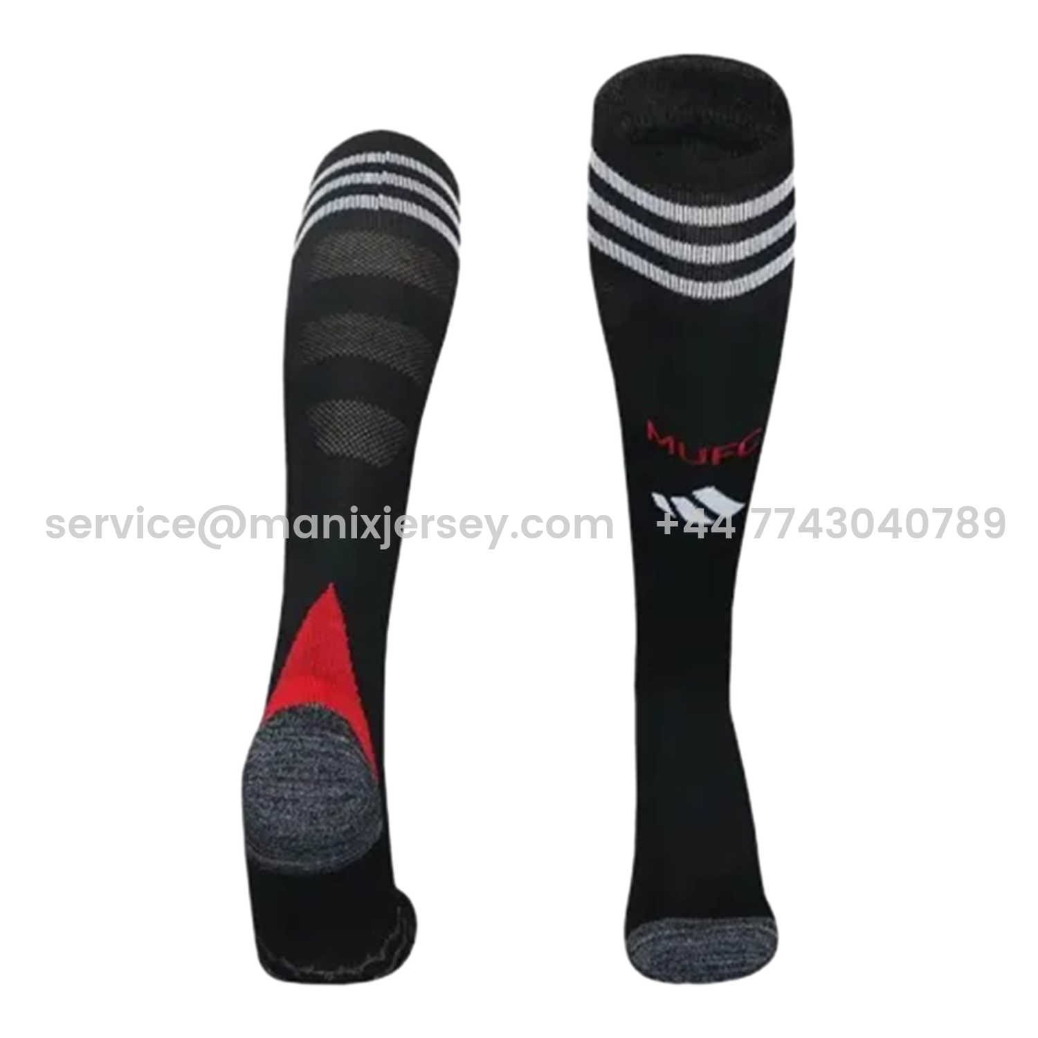 ManixJersey.com | Manchester City 25-26 Home Socks - Black -Customize Name, Number and Patch | Worldwide Shipping