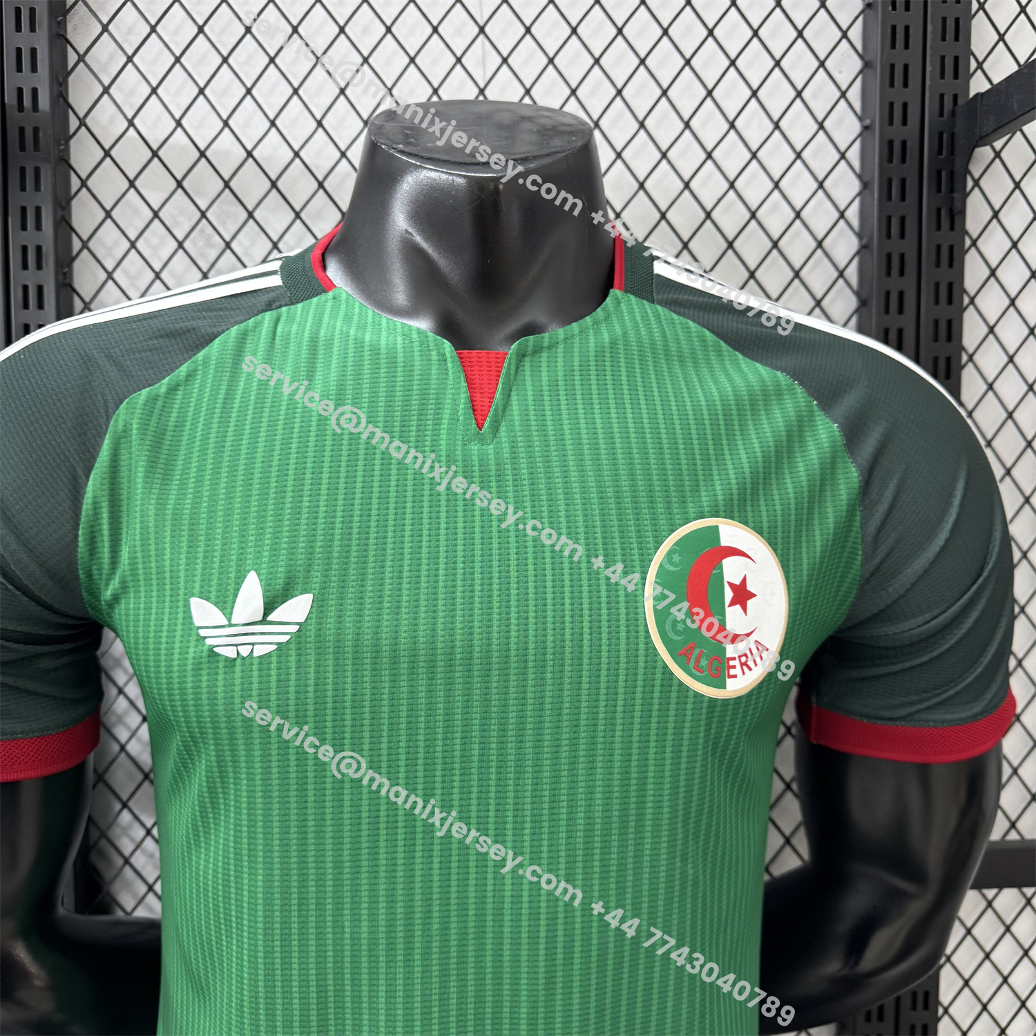 ManixJersey.com | Algeria 2026 Away Green Jersey - Player Version -Customize Name, Number and Patch | Worldwide Shipping