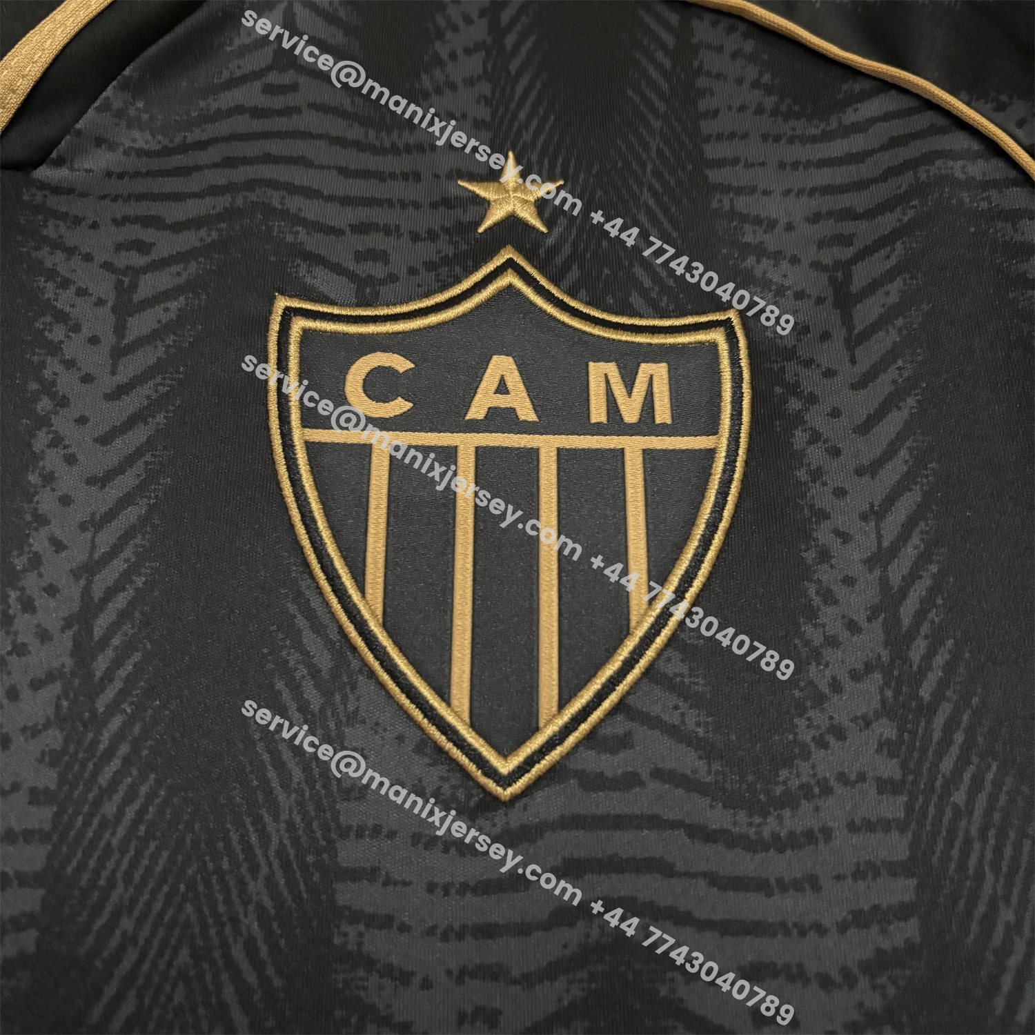 ManixJersey.com | Atletico Mineiro 25-26 Third Black And Gold Jersey - Fans Version -Customize Name, Number and Patch | Worldwide Shipping