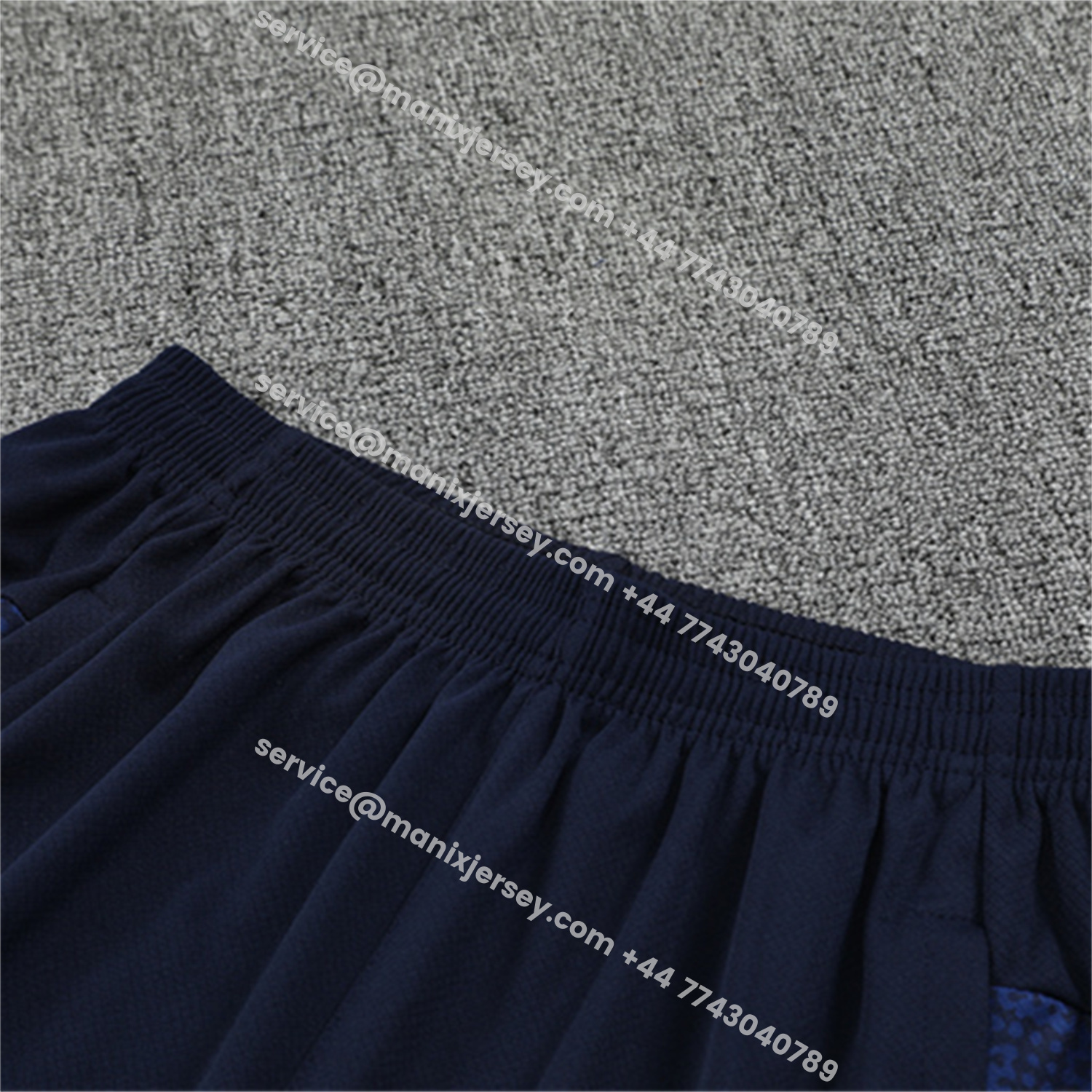 ManixJersey.com | Marseille 25-26 Short-Sleeve Training Set - Royal Blue Top & Royal Blue Shorts -Customize Name, Number and Patch | Worldwide Shipping