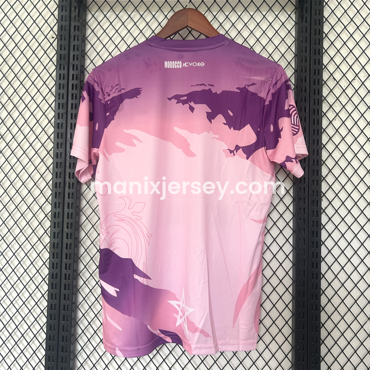 ManixJersey.com | Morocco 25-26 Purple Pattern Pink Training Jersey - Fans Version -Customize Name, Number and Patch | Worldwide Shipping