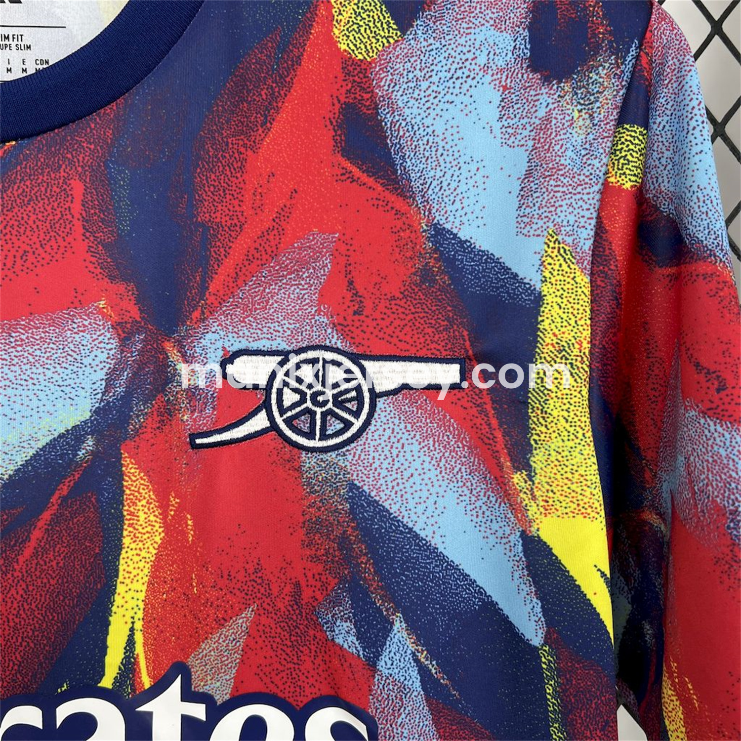 ManixJersey.com | Arsenal 25-26 Colorful Flame Graffiti Pre-match Training Jersey - Fans Version -Customize Name, Number and Patch | Worldwide Shipping