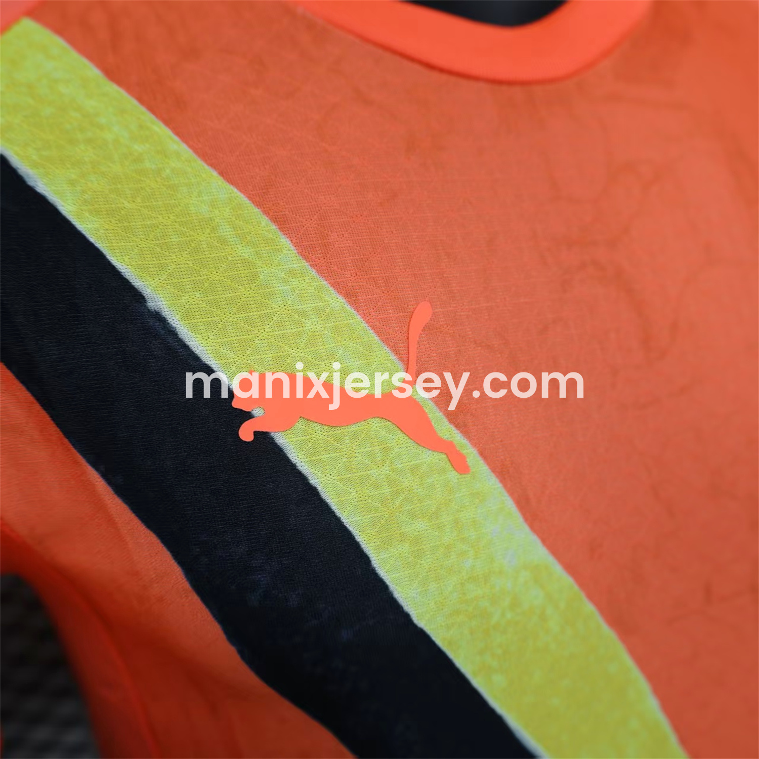 ManixJersey.com | Manchester City 25-26 Orange Special Jersey - Player Version -Customize Name, Number and Patch | Worldwide Shipping