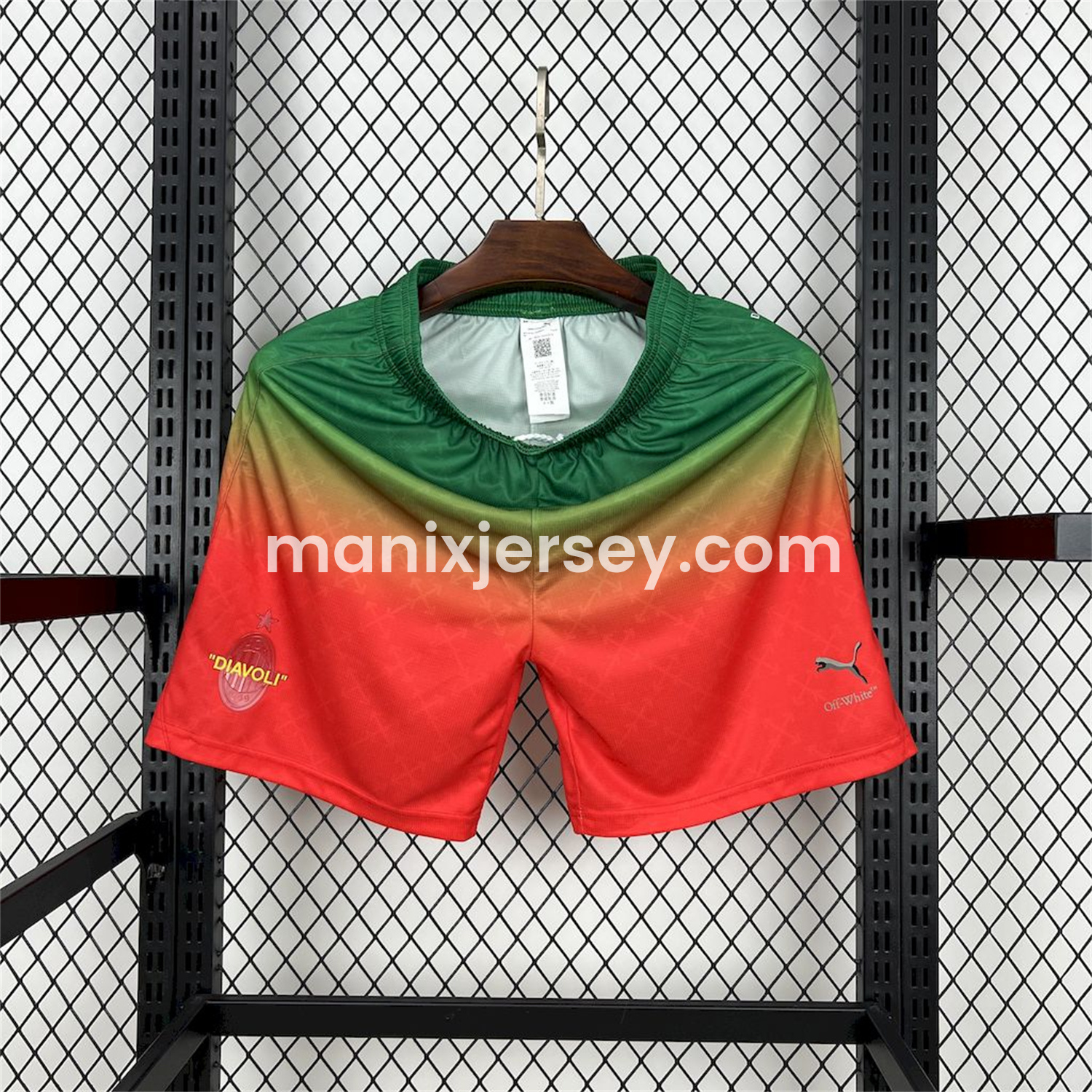 ManixJersey.com | AC Milan 24-25 Fourth Red “Diavoli” Special Edition Shorts - Fans Version -Customize Name, Number and Patch | Worldwide Shipping