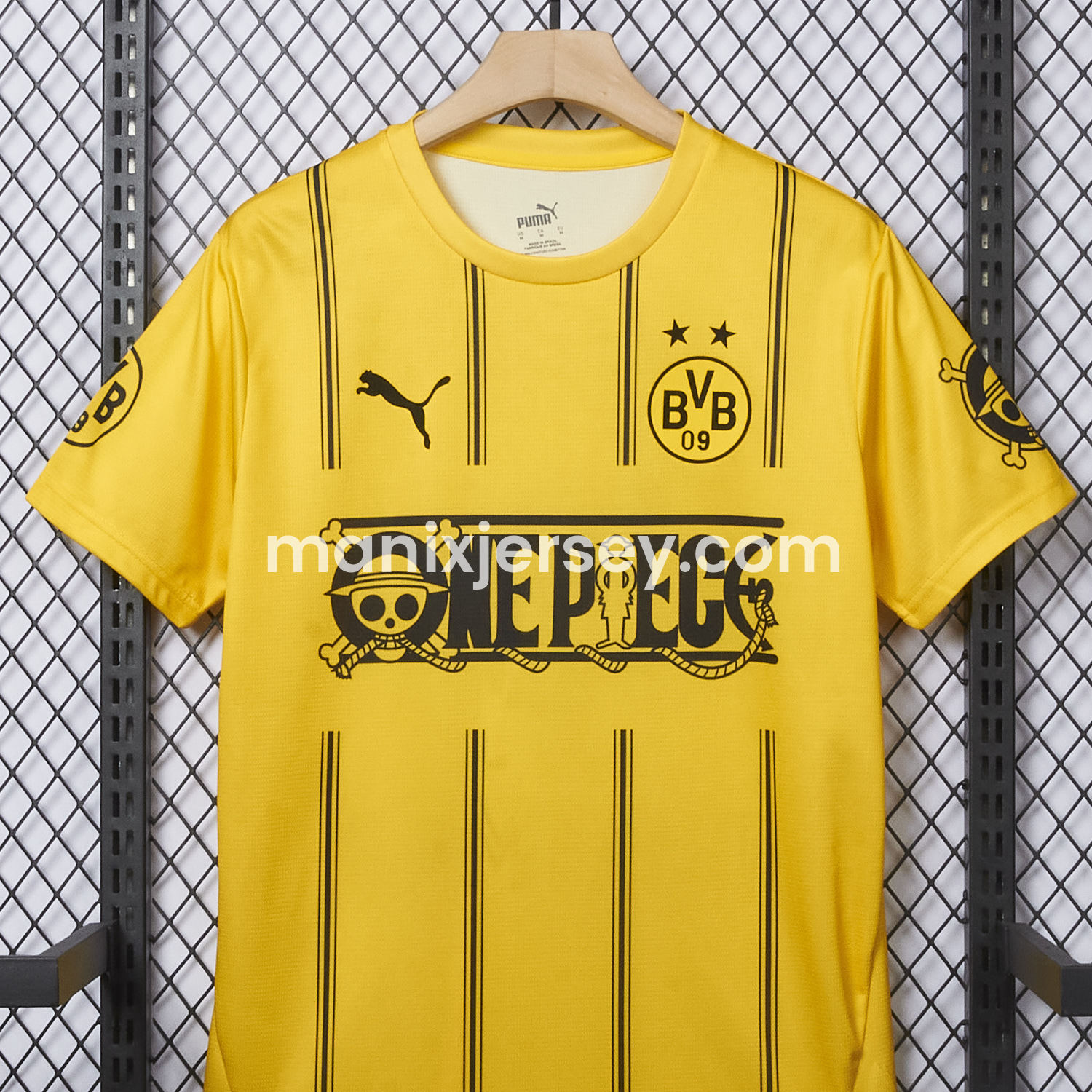 ManixJersey.com | Dortmund x One Piece 24-25 Special Edition Jersey - Fans Version -Customize Name, Number and Patch | Worldwide Shipping