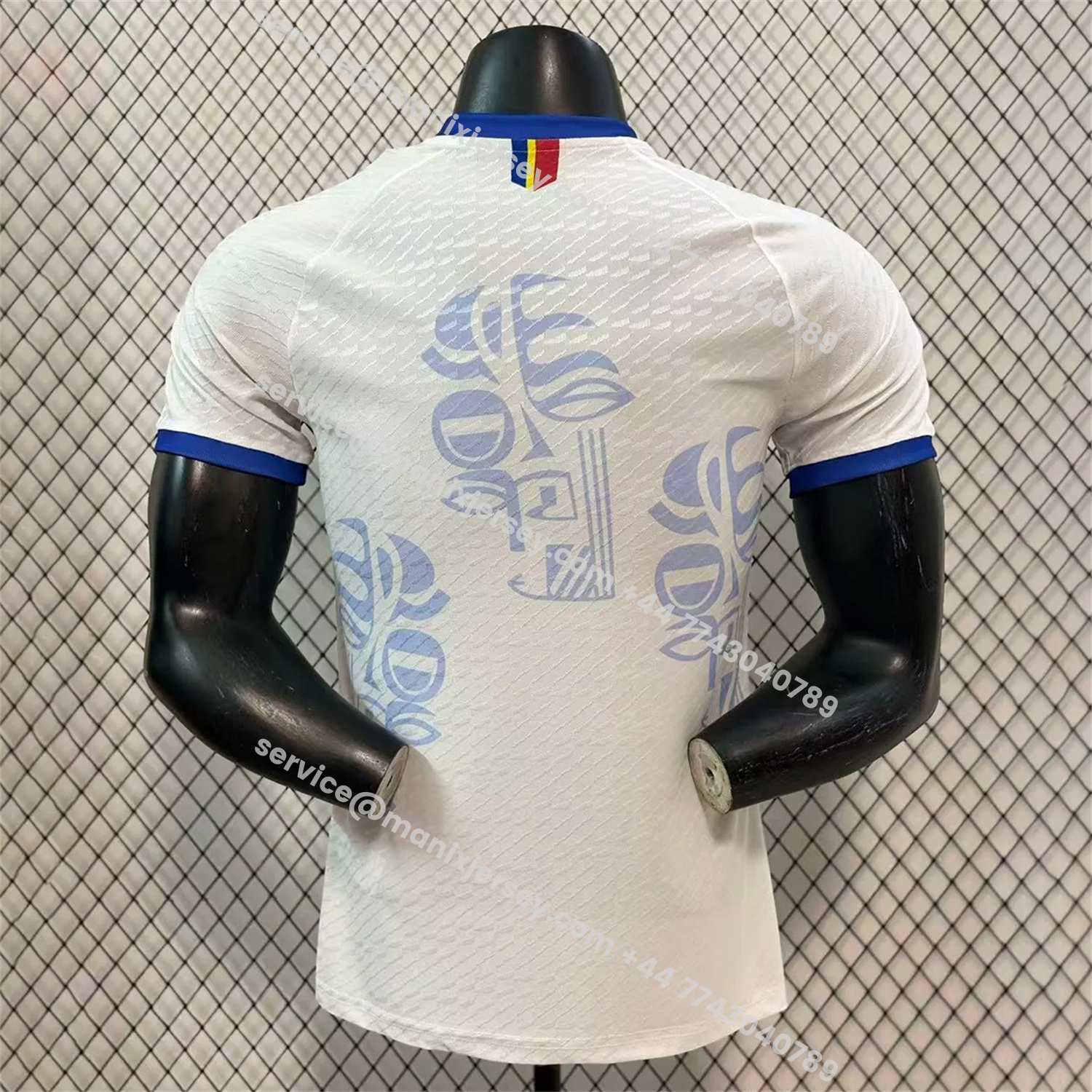 ManixJersey.com | Retro Congo 2023 Away White Jersey - Player Version -Customize Name, Number and Patch | Worldwide Shipping