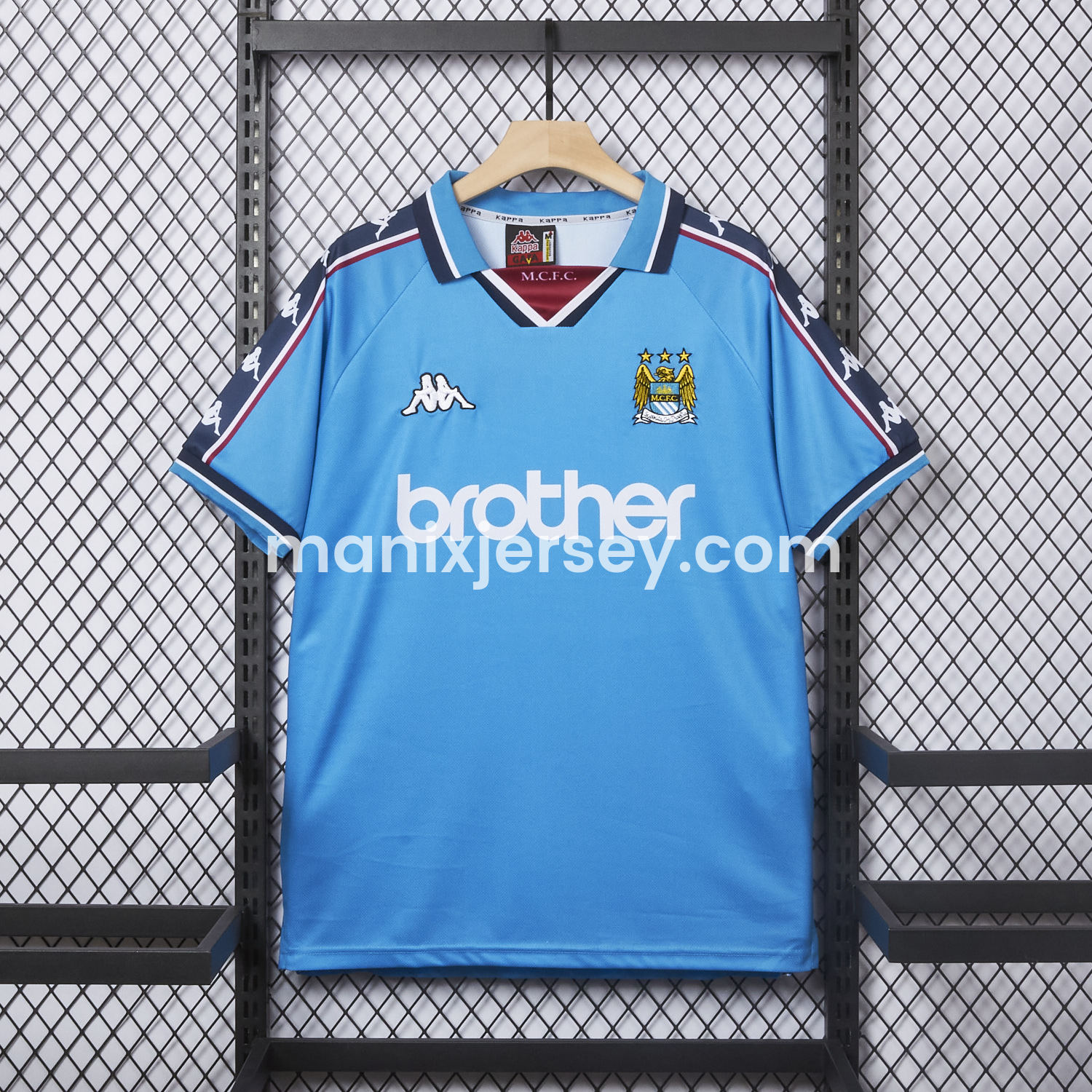 ManixJersey.com | Retro Manchester City 1997-98 Home Jersey -Customize Name, Number and Patch | Worldwide Shipping