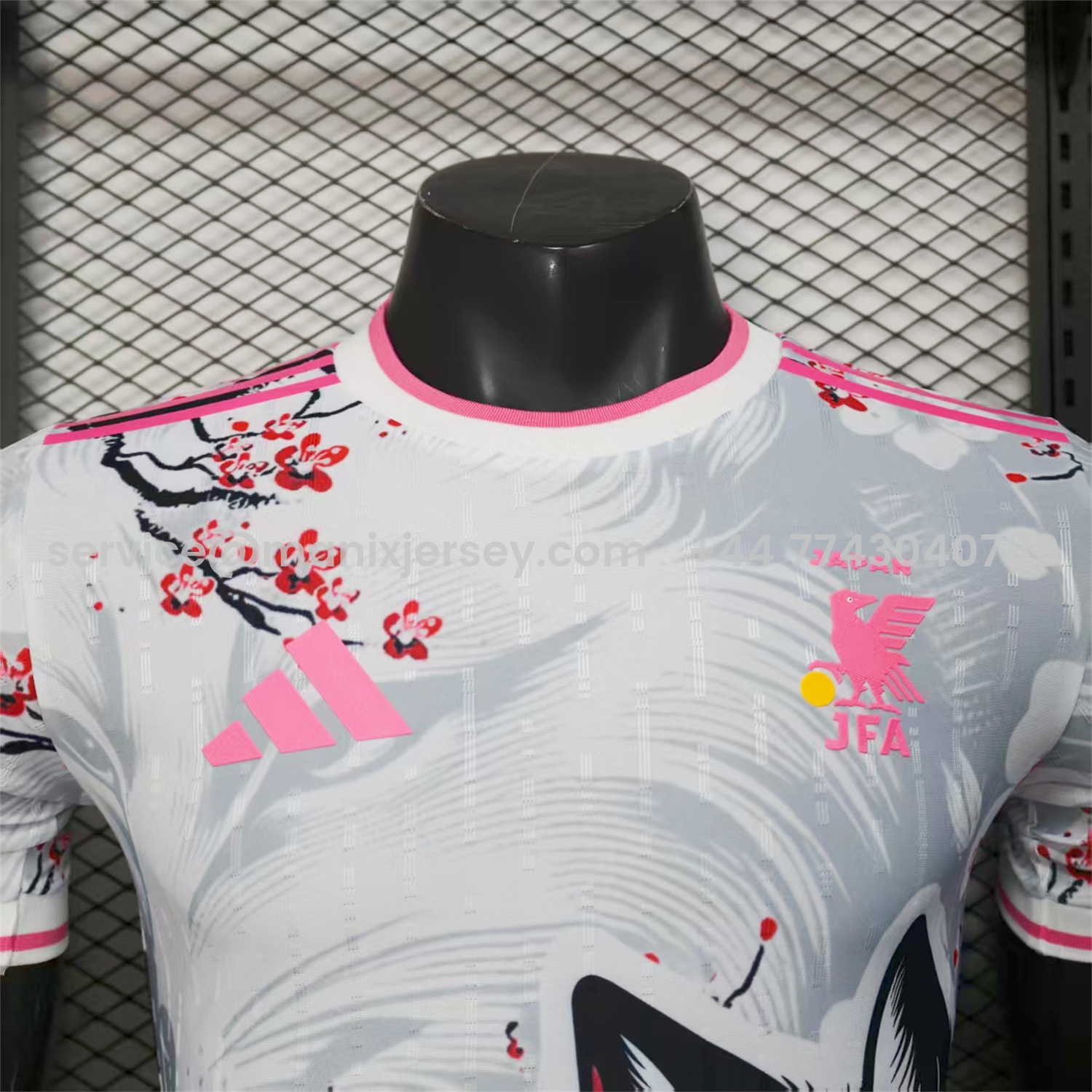 ManixJersey.com | Japan 25-26 Pink And White Snow Fox Special Jersey - Player Version -Customize Name, Number and Patch | Worldwide Shipping