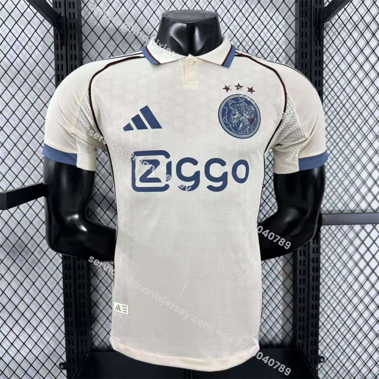 ManixJersey.com | Ajax 25-26 Third Jersey - Player Version -Customize Name, Number and Patch | Worldwide Shipping