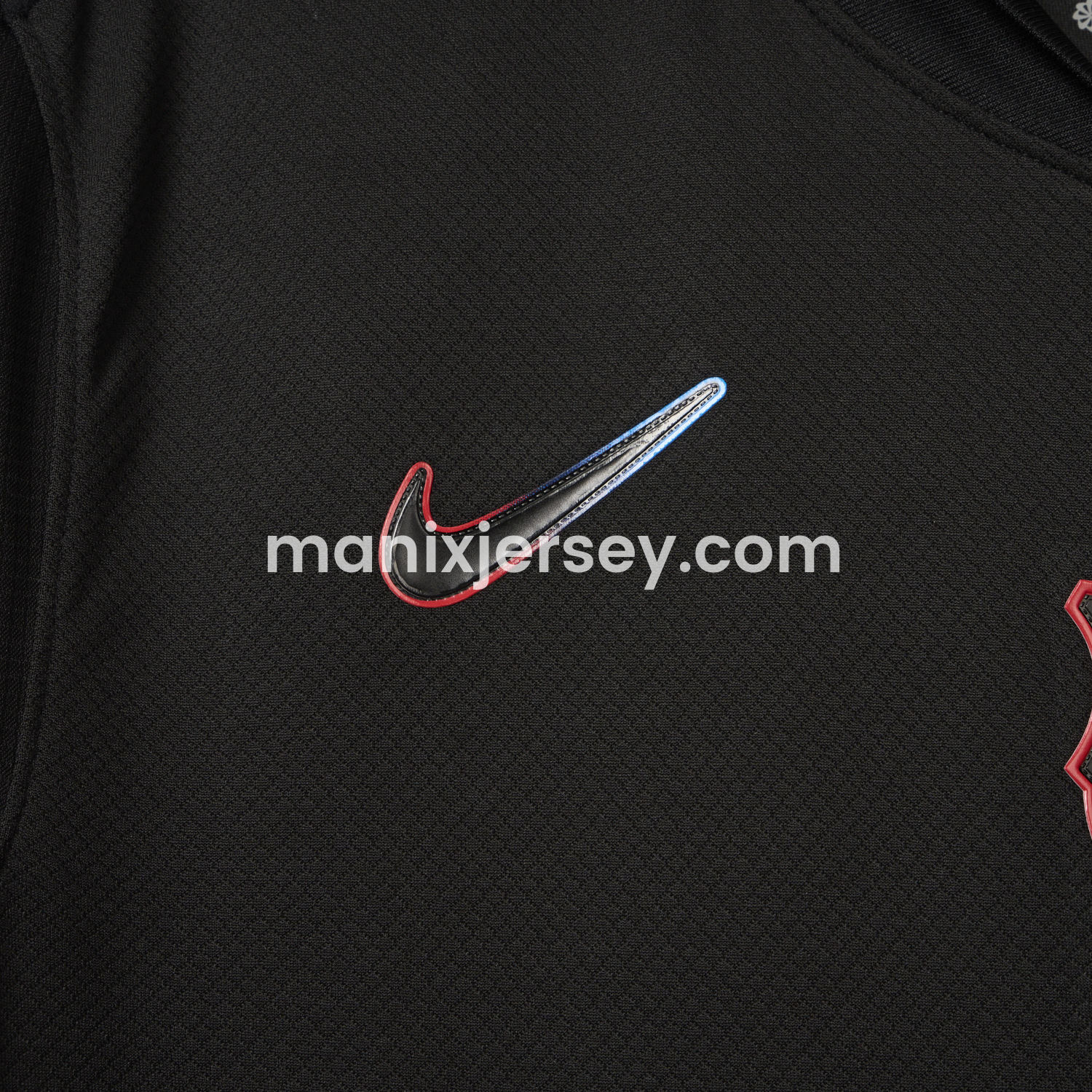 ManixJersey.com | Barcelona x Travis Scott 24-25 Away Pure Black Jersey - Fans Version -Customize Name, Number and Patch | Worldwide Shipping