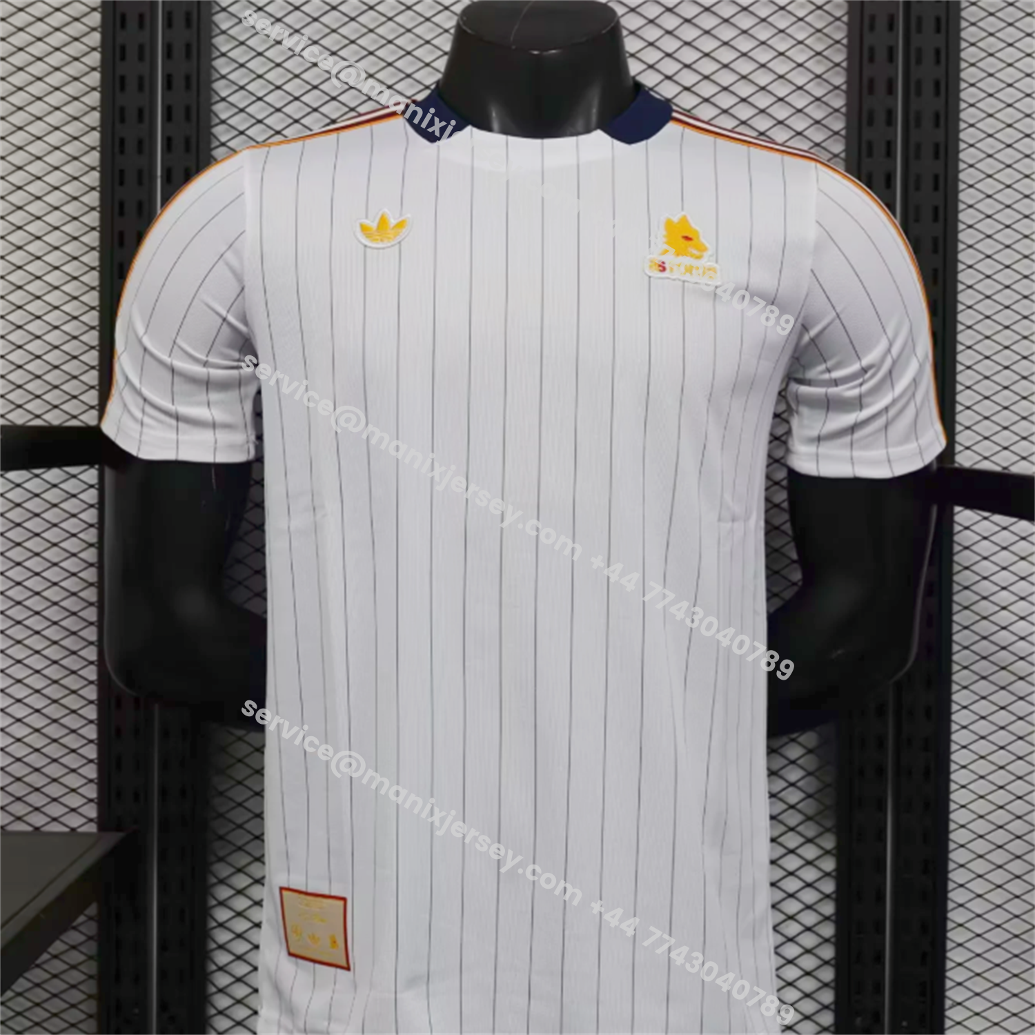 ManixJersey.com | AS Roma 25-26 Icon Travel Special Edition White Jersey - Player Version -Customize Name, Number and Patch | Worldwide Shipping