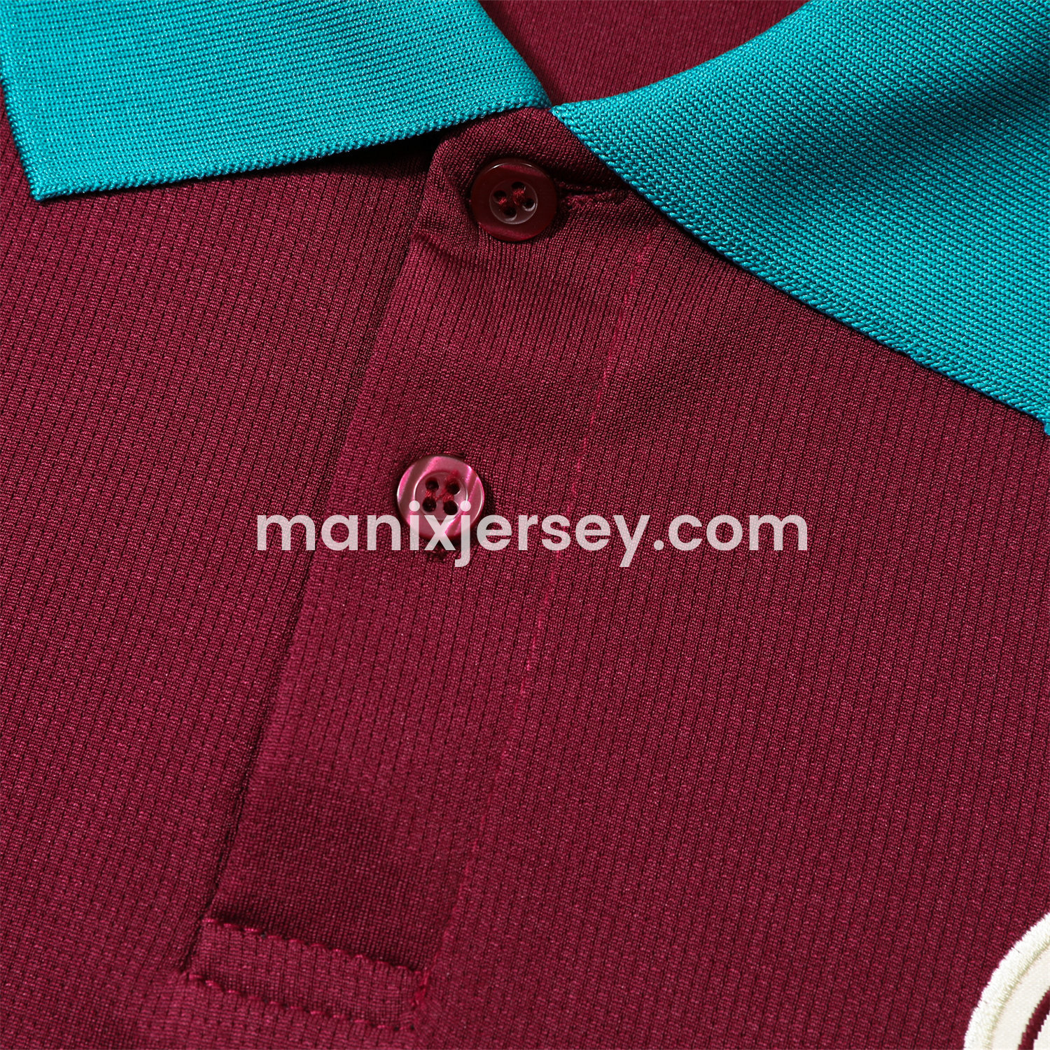 ManixJersey.com | Paris Saint-Germain PSG 25-26 POLO Short-Sleeve Training Set - Deep Red Top and Black Pants -Customize Name, Number and Patch | Worldwide Shipping