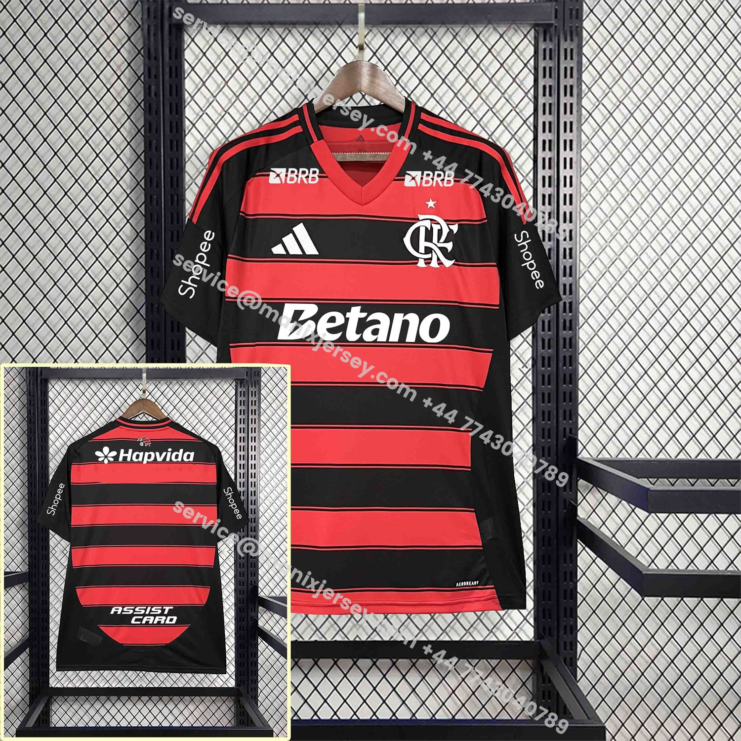 ManixJersey.com | Flamengo 25-26 Home New Sponsors Jersey - Fans Version -Customize Name, Number and Patch | Worldwide Shipping