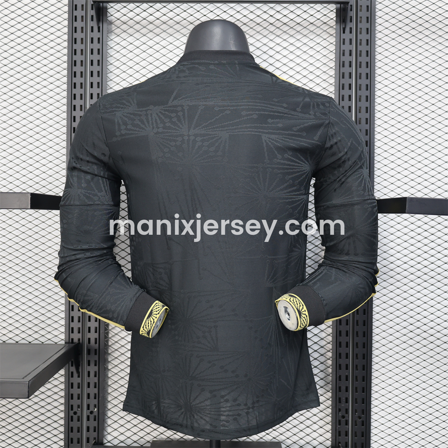 ManixJersey.com | Mexico 2025 Gold Cup Black Long Sleeves Jersey - Player Version -Customize Name, Number and Patch | Worldwide Shipping