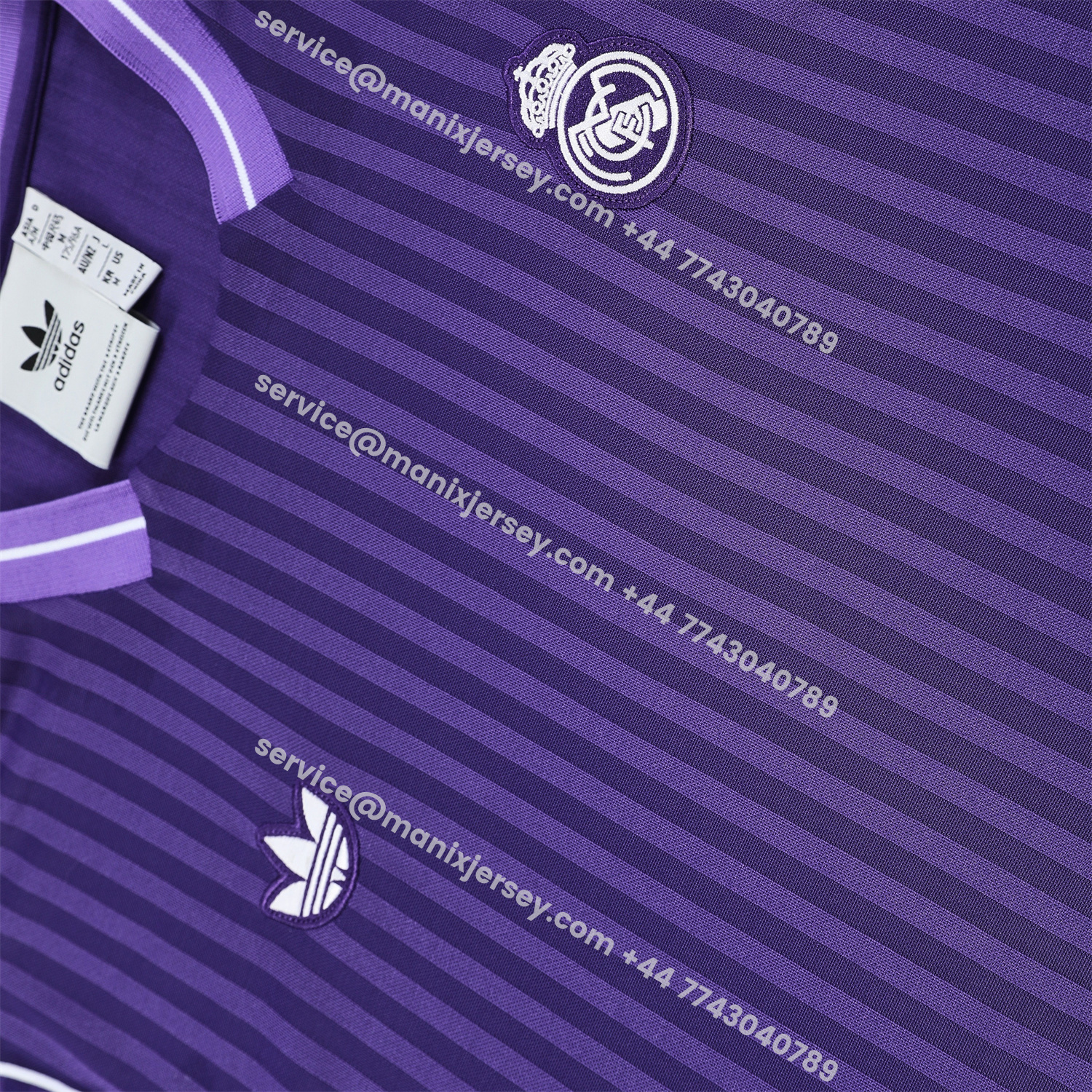 ManixJersey.com | Real Madrid 25-26 Short-Sleeve Training Set - Pure Purple Top & Purple Shorts -Customize Name, Number and Patch | Worldwide Shipping