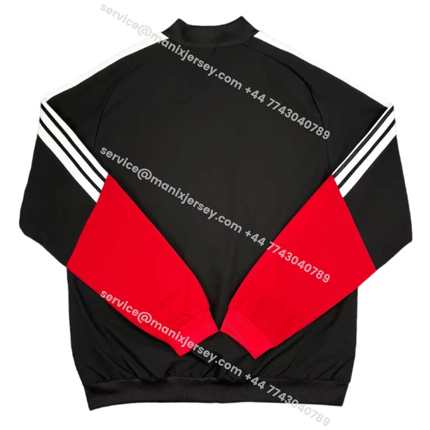 ManixJersey.com | Germany 2026 Windbreaker Jacket - Black And Red -Customize Name, Number and Patch | Worldwide Shipping