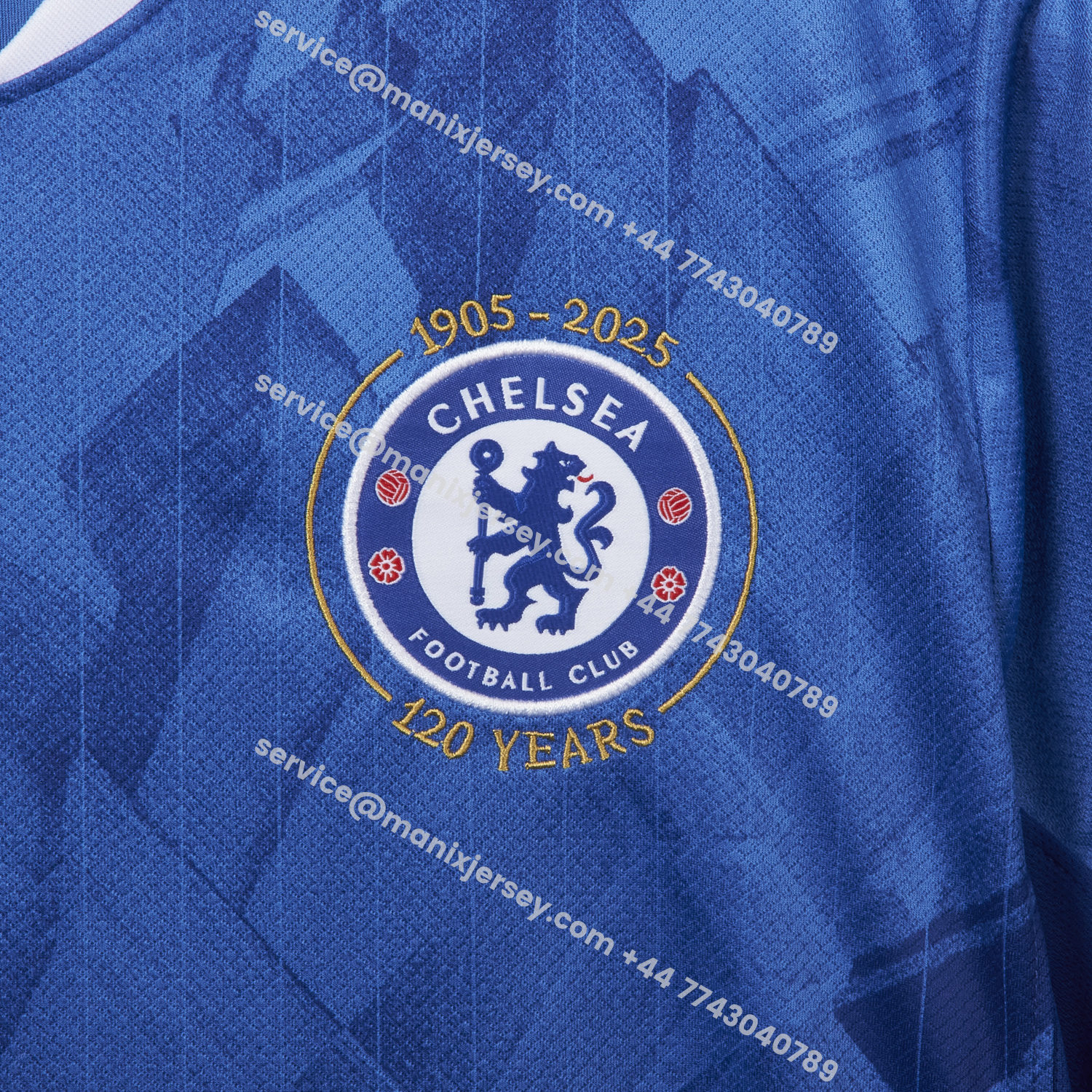 ManixJersey.com | C.H.E.L.S.E.A 25-26 120th Anniversary Home Unsponsored Jersey - Fans Version -Customize Name, Number and Patch | Worldwide Shipping