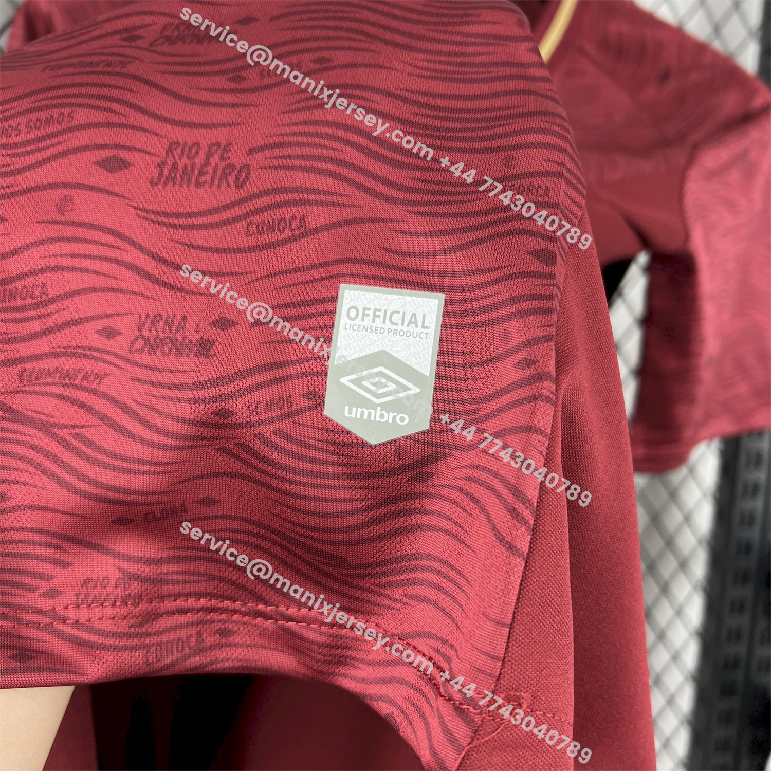 ManixJersey.com | Fluminense 25-26 Third Red Jersey - Fans Version -Customize Name, Number and Patch | Worldwide Shipping