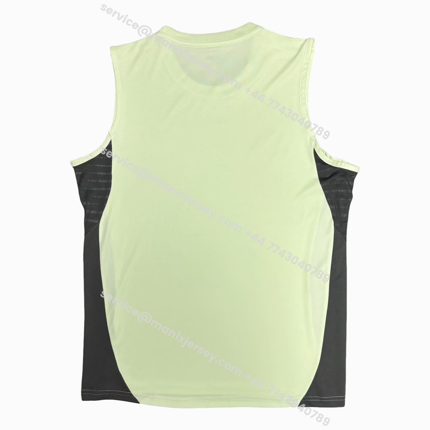 ManixJersey.com | Real Madrid 25-26 Light Green Training Vest - Fans Version -Customize Name, Number and Patch | Worldwide Shipping